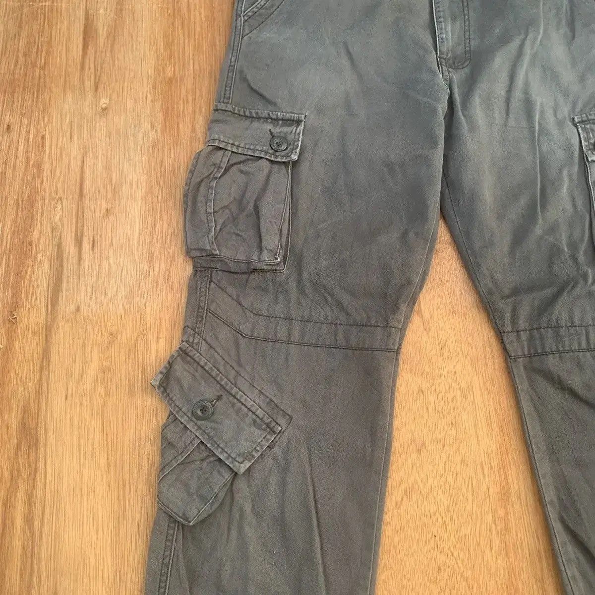 LAST DROP! DELETE TODAY🛒MULTIPOCKET MATCHSTICK FADED CARGO