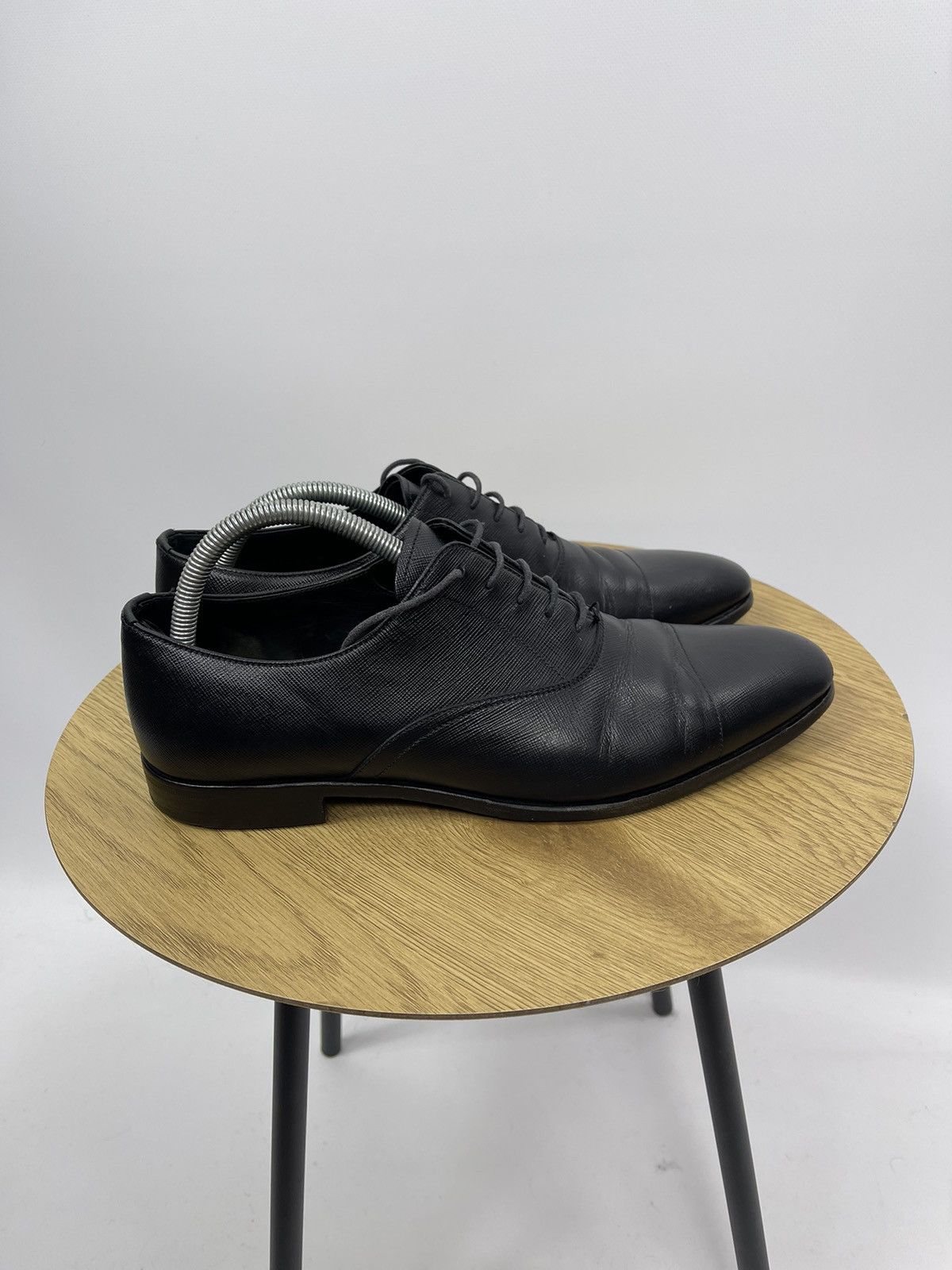 Prada Prada Men's 2EC031 Saffiano Leather Business Shoes Size 8 US Size US 8 / EU 41 - 6 Thumbnail
