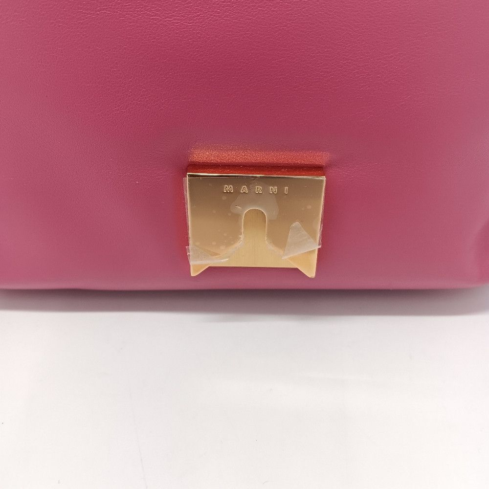 Marni Marni Women's Small Leather Prisma Crossbody Bag - Pink Size ONE SIZE - 9 Thumbnail