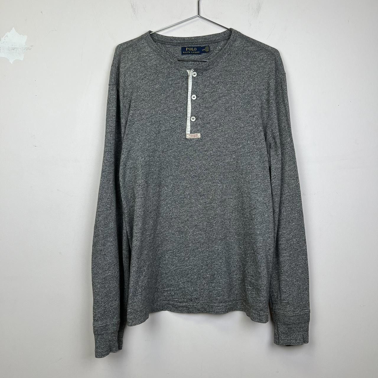 Polo Ralph Lauren Polo Ralph Lauren Long Sleeve Henley Shirt - Gray Size US L / EU 52-54 / 3 - 1 Thumbnail