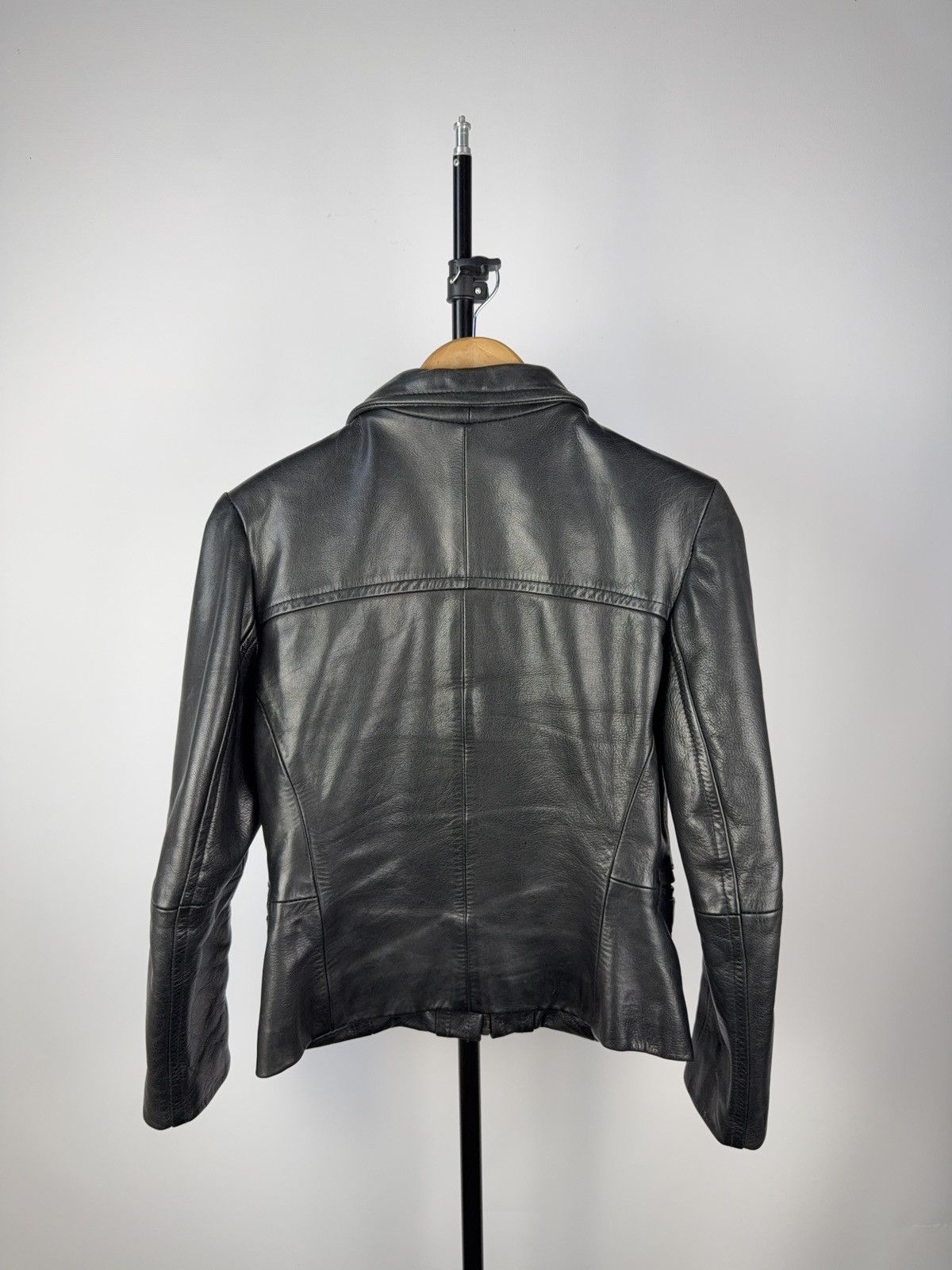 VINTAGE 90’s Rock Y2K LEATHER MOTO Racing BIKER JACKET