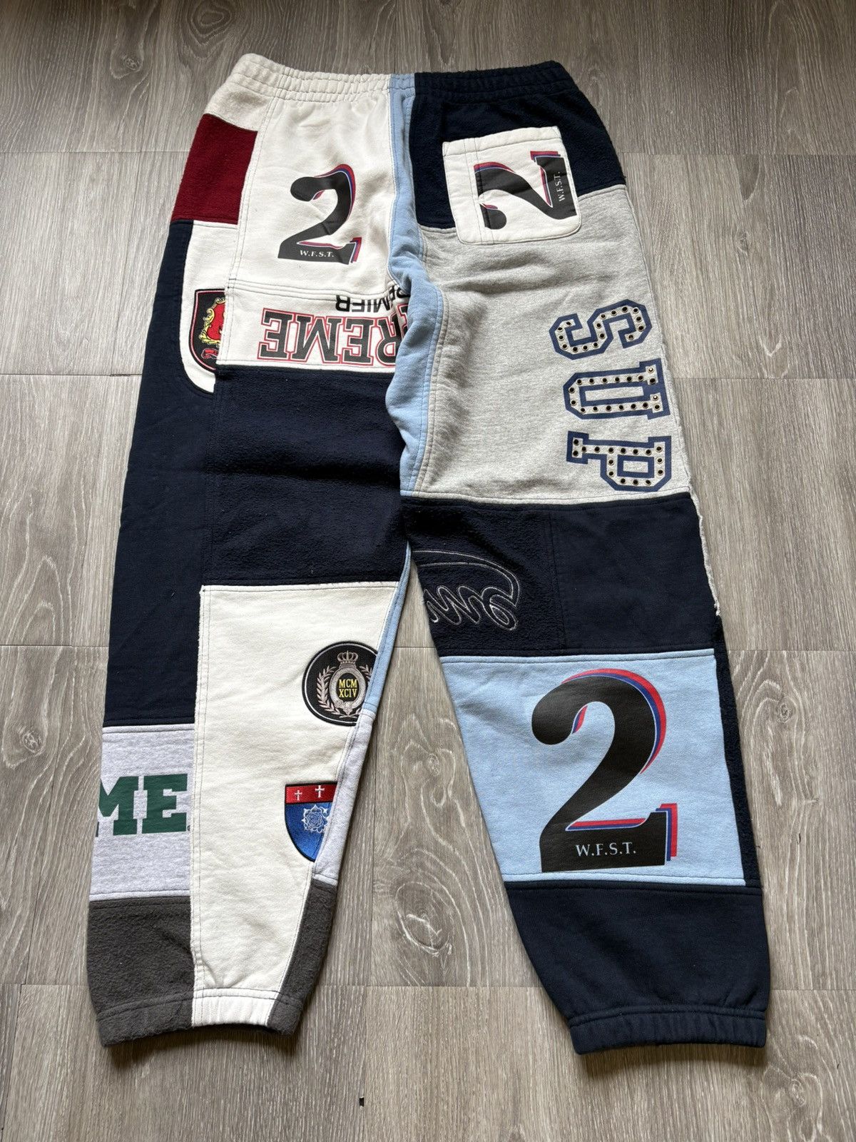 Supreme Supreme Blue Patchwork Pants SS25 Size US 32 / EU 48 - 3 Thumbnail