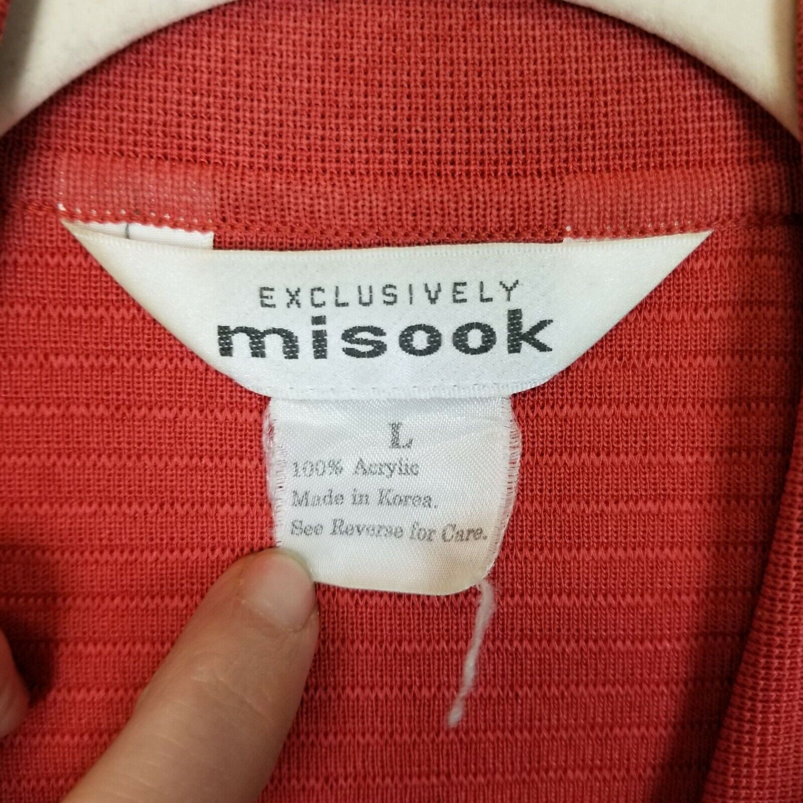 Vintage Exclusively Misook Womens Knit Cardigan Sweater Sz L Prepppy Size L / US 10 / IT 46 - 6 Thumbnail