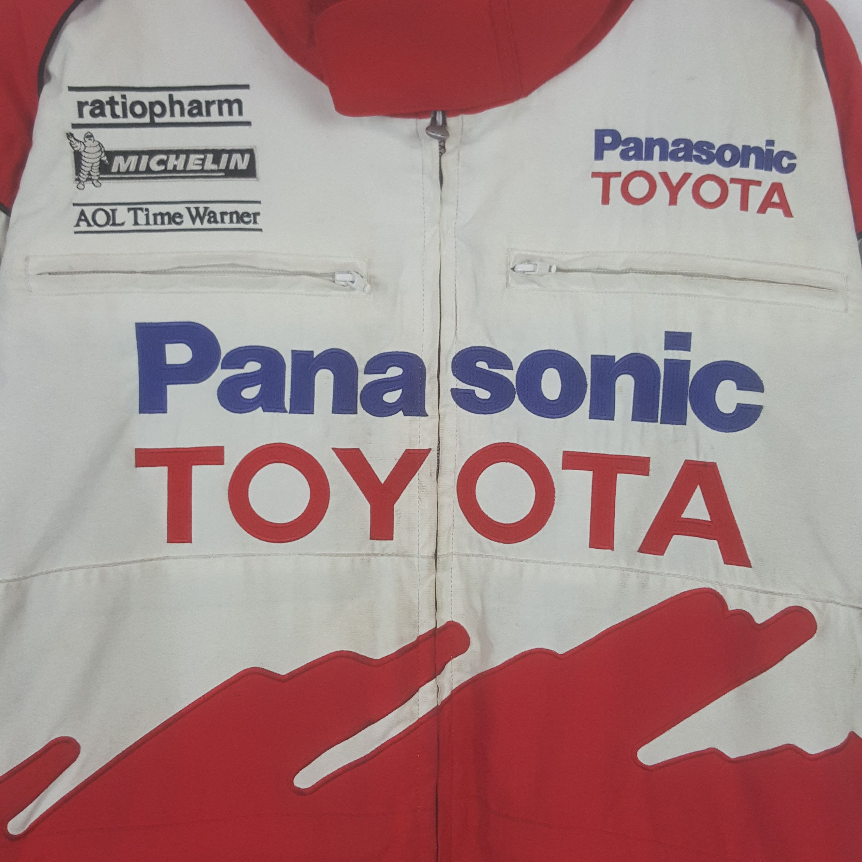 Japanese Brand × Vintage Vintage Panasonic Toyota Japanese Racing Utility Jacket Size US XL / EU 56 / 4 - 2 Thumbnail