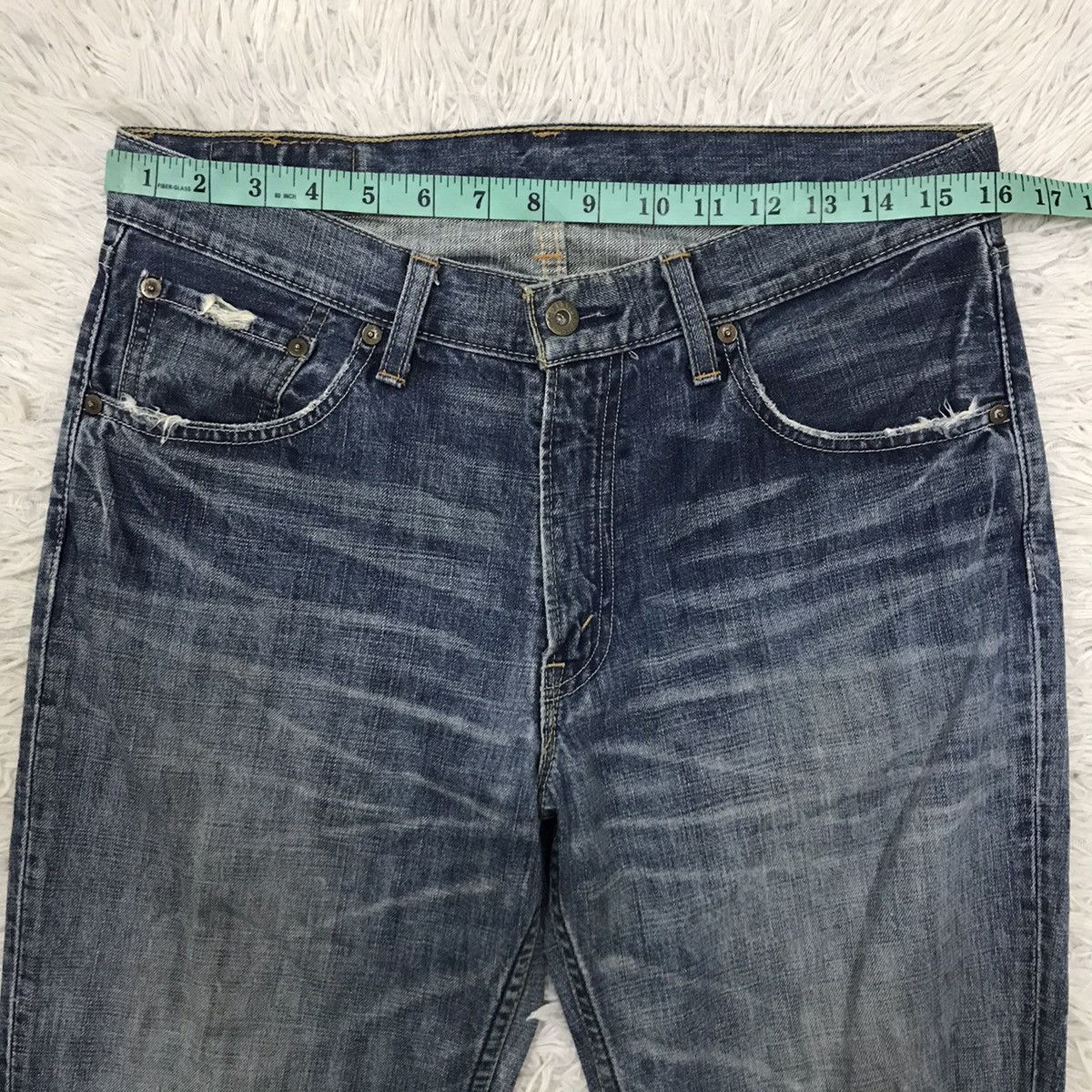 Levi's Vintage Clothing Vintage Levis Lot 502 Regular Cut Distressed Denim Jeans Size US 32 / EU 48 - 18 Thumbnail