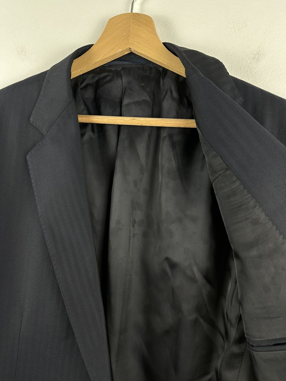 Designer × Gucci Gucci abito striped Blazer wool / cupro quiet luxury Size 52R - 7 Thumbnail