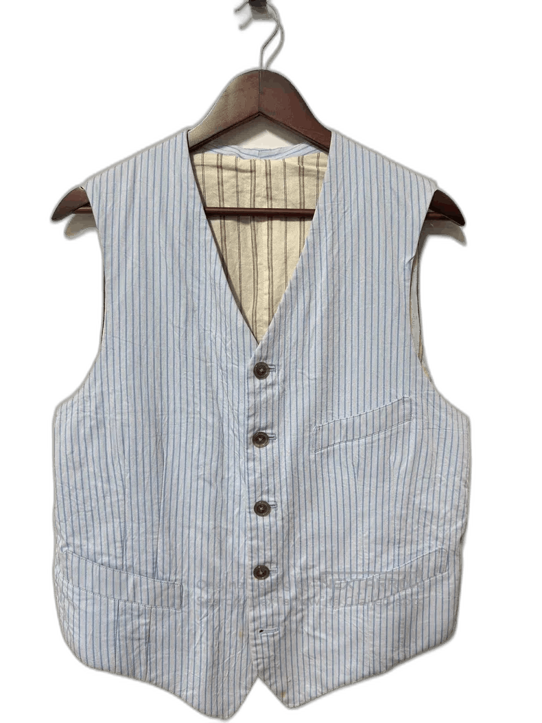 Yohji Yamamoto Yohji Yamamoto Striped Cotton Vest Size US M / EU 48-50 / 2 - 1 Thumbnail