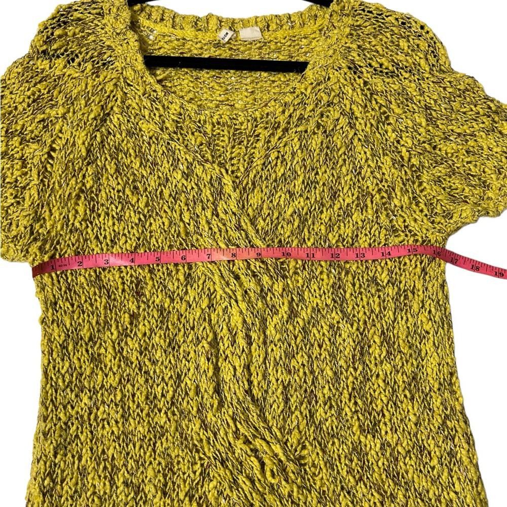 Designer Anthropologie l MOTH Yellow Sweater Dress Medium Size M / US 6-8 / IT 42-44 - 4 Thumbnail