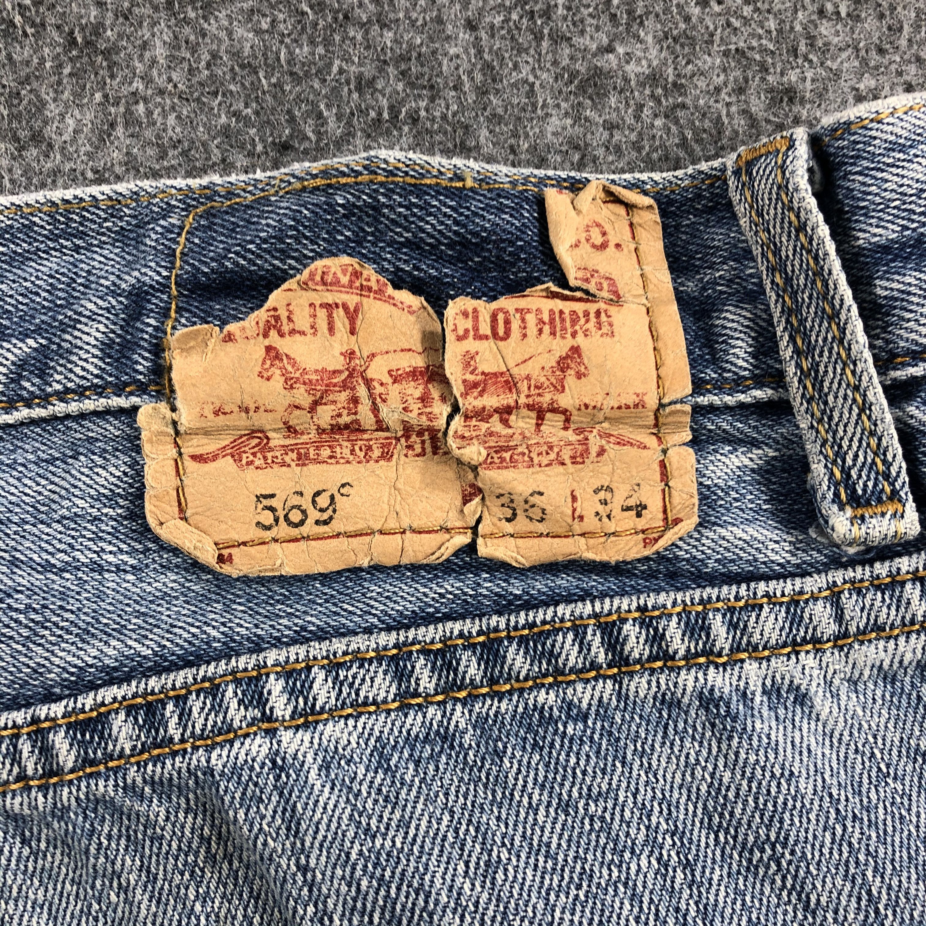 Levi's Vintage Blue Wash Levis 569 Jeans-J2237 Size US 36 / EU 52 - 5 Thumbnail