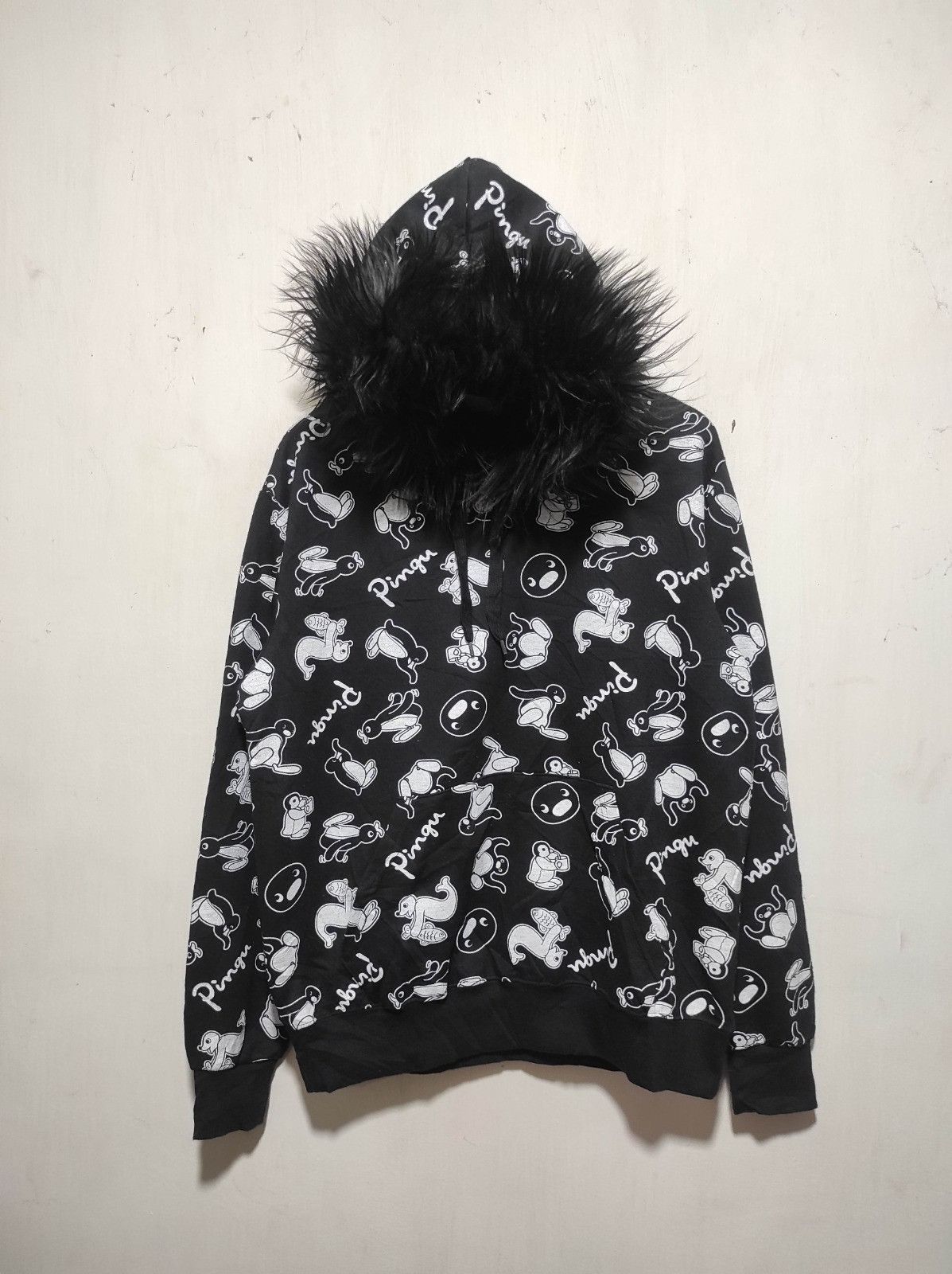 Japanese Brand Pingu fullprint fur hoodie Size US L / EU 52-54 / 3 - 2 Thumbnail