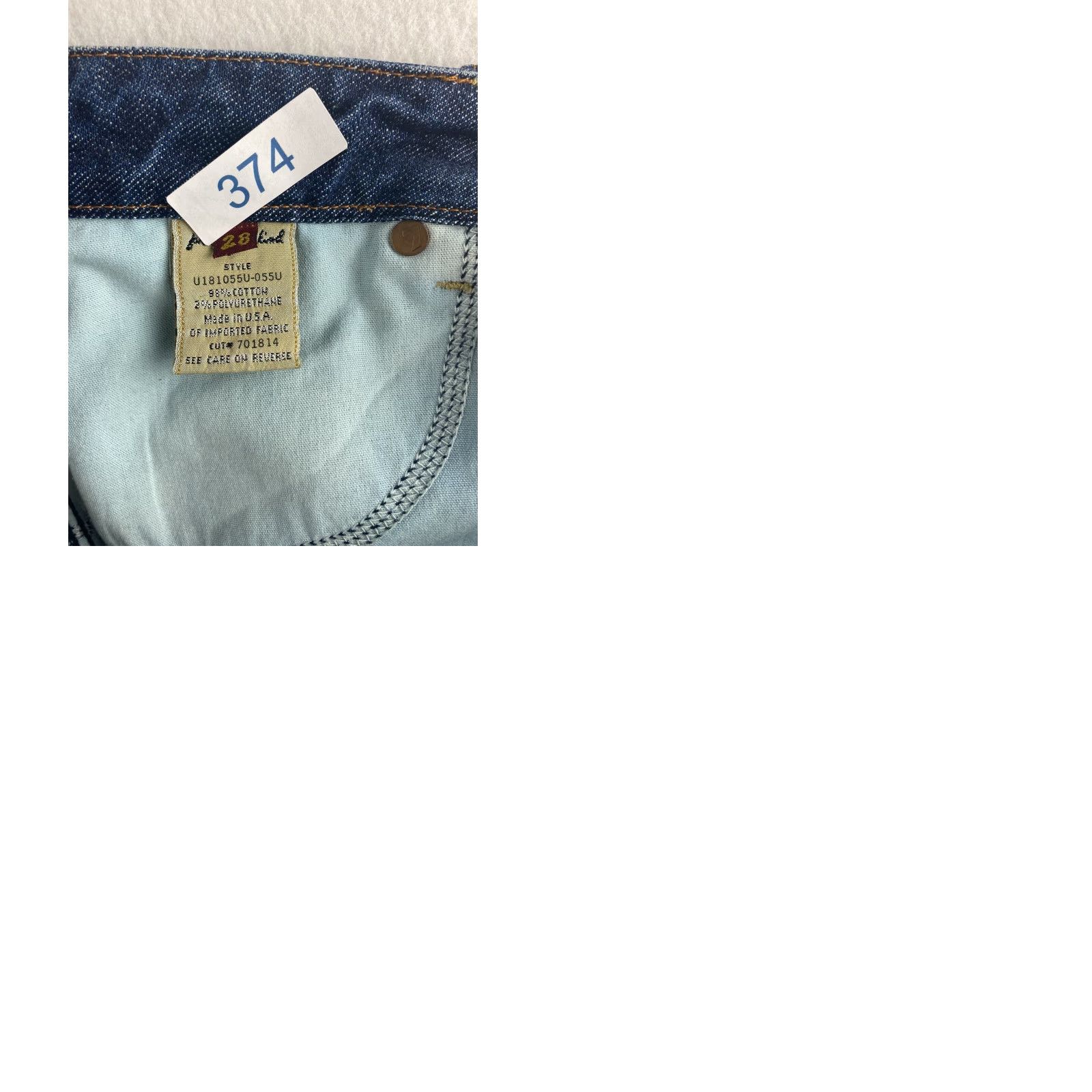 7 For All Mankind 7 for all Mankind Jeans Womens 28 Bootcut Denim Blue 5-Pocket Pockets Belt Loops Flap Pockets Made In USA Vintage No Regular Fit Modern Style Size 28" / US 6 / IT 42 - 9 Thumbnail