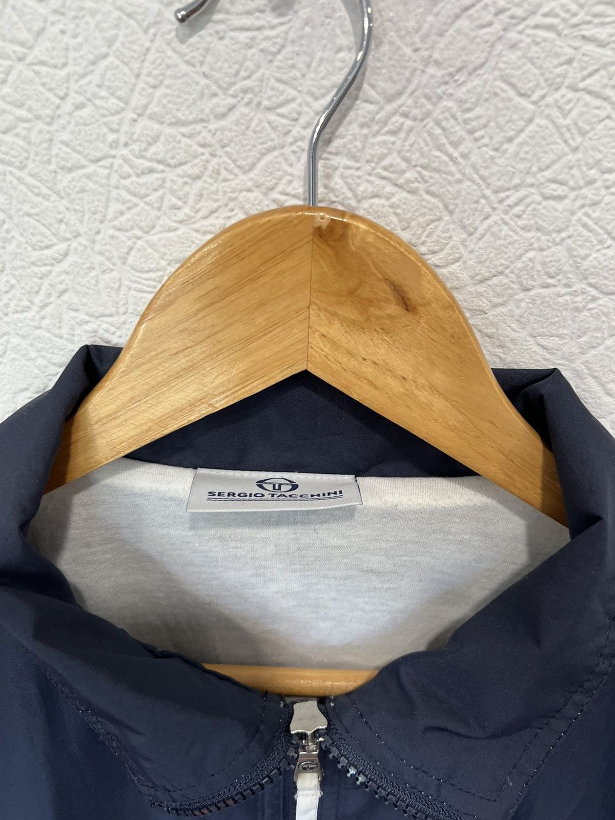 Sergio Tacchini Vintage 90s Sergio Tacchini Blue Nylon Track Top Zip Size US M / EU 48-50 / 2 - 4 Thumbnail