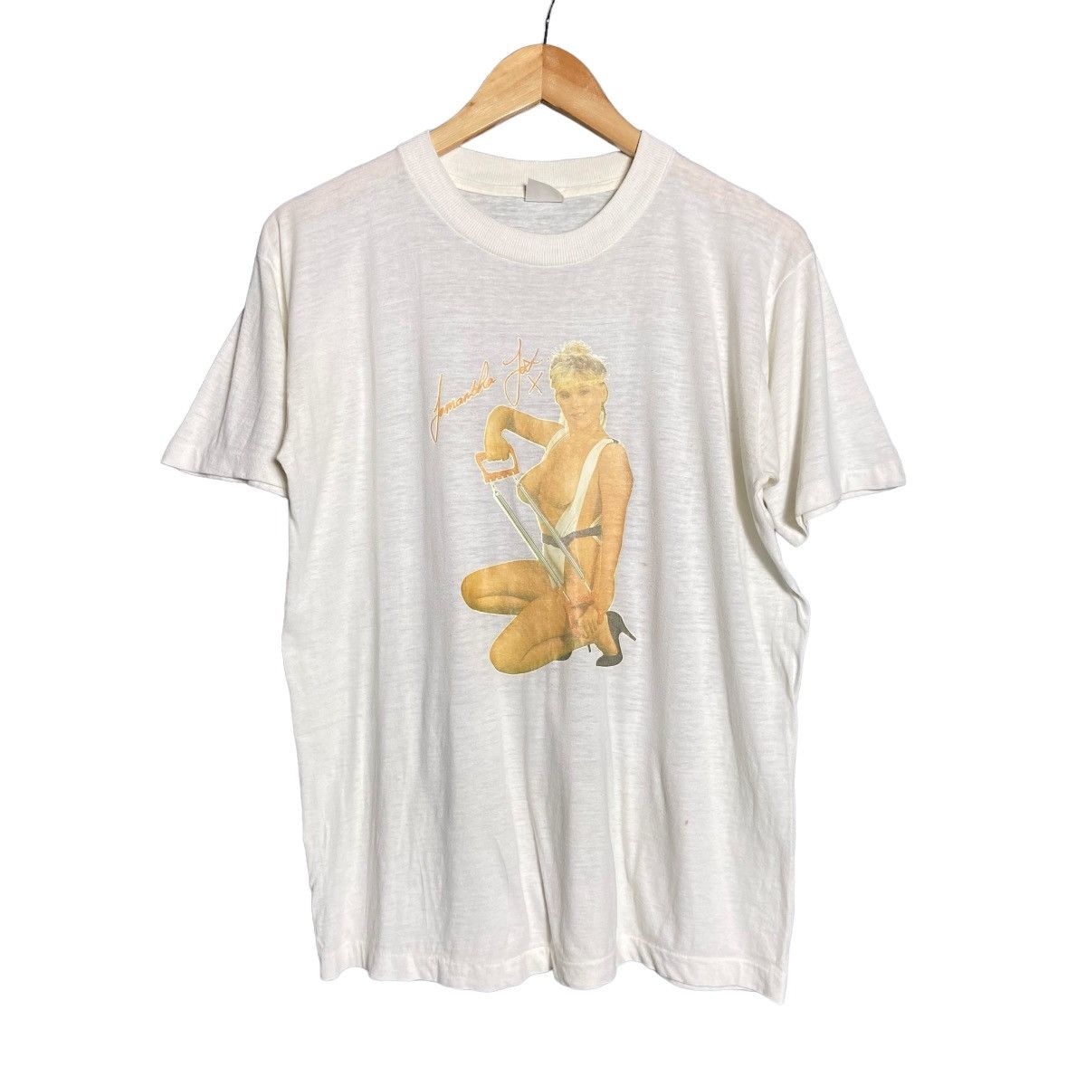 Vintage Vintage 80s Samantha Fox X Movie Graphic T-Shirt / Band Tee Size US L / EU 52-54 / 3 - 1 Thumbnail
