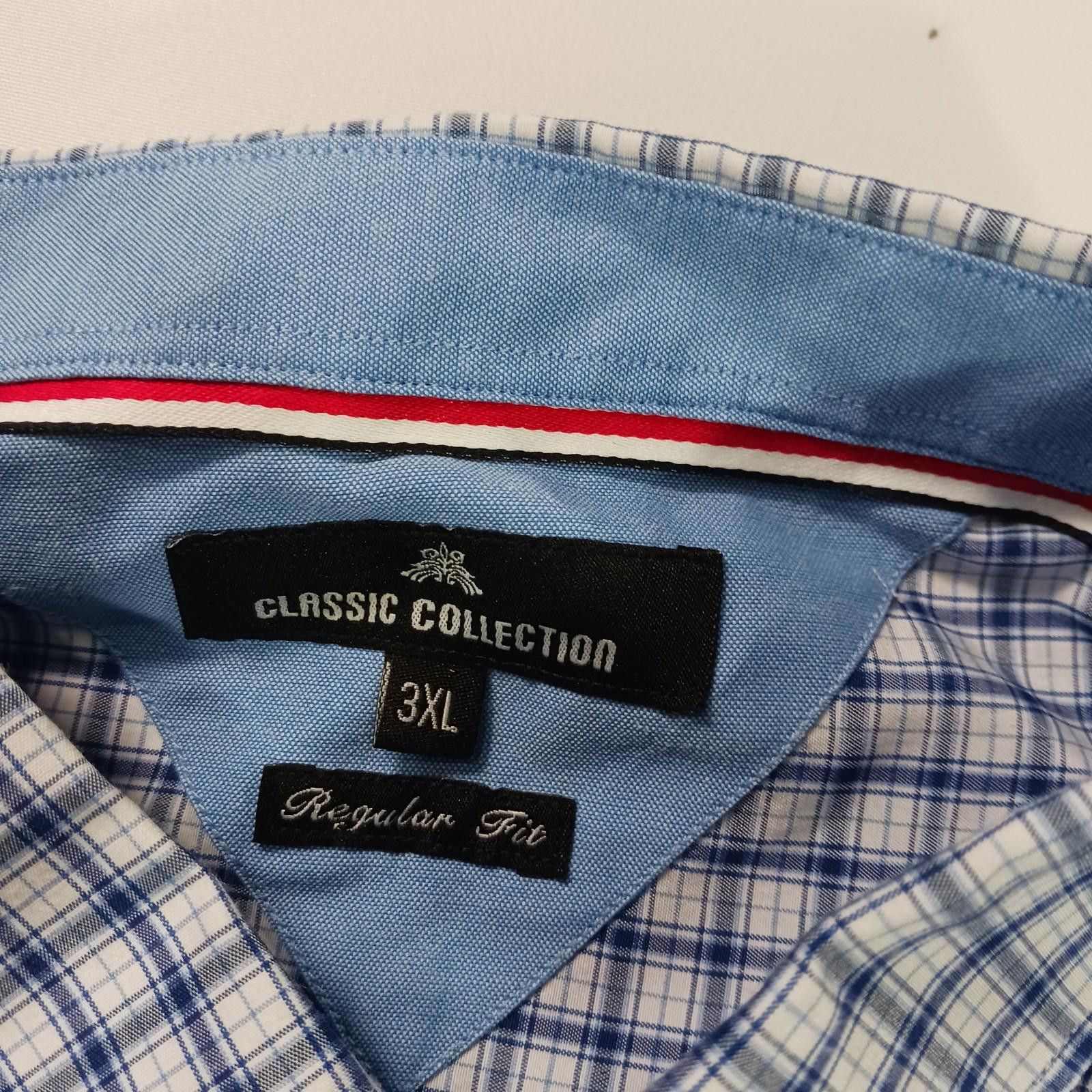 Other Classic Collection Regular Fit Men's Blue & White Shirt 3XL Size US XXL / EU 58 / 5 - 3 Thumbnail