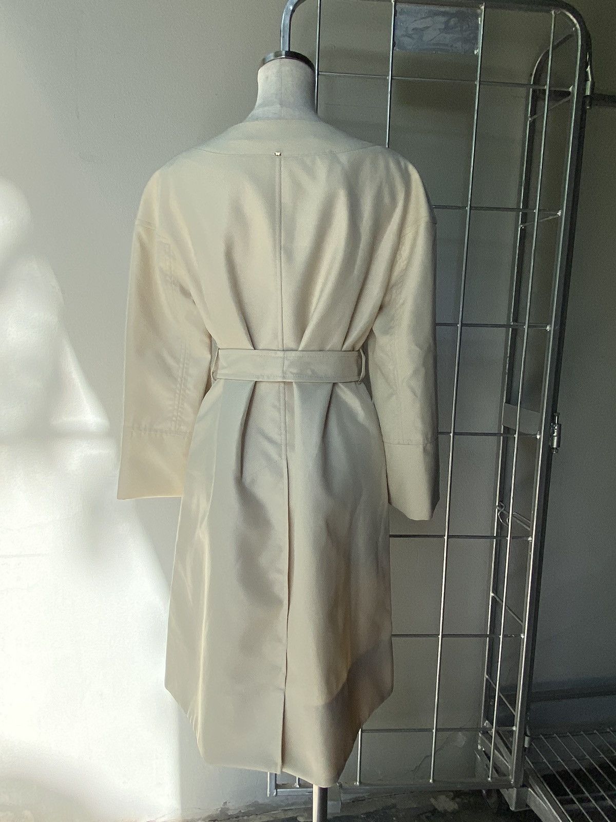 Sportmax SPORTMAX Light Gray Coat Dress Size M / US 6-8 / IT 42-44 - 2 Thumbnail