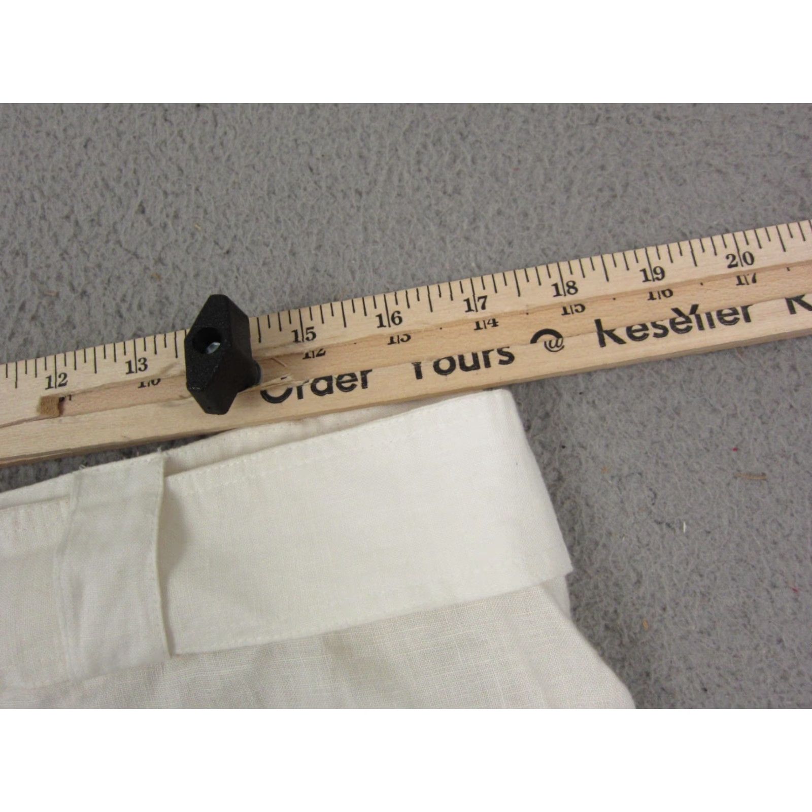 Vintage VINTAGE Autograph Skirt Womens 14 White Linen Button Front Pockets 90s City Knee Length A-Line Casual Summer Womens Size 36" / US 14 / IT 50 - 6 Thumbnail