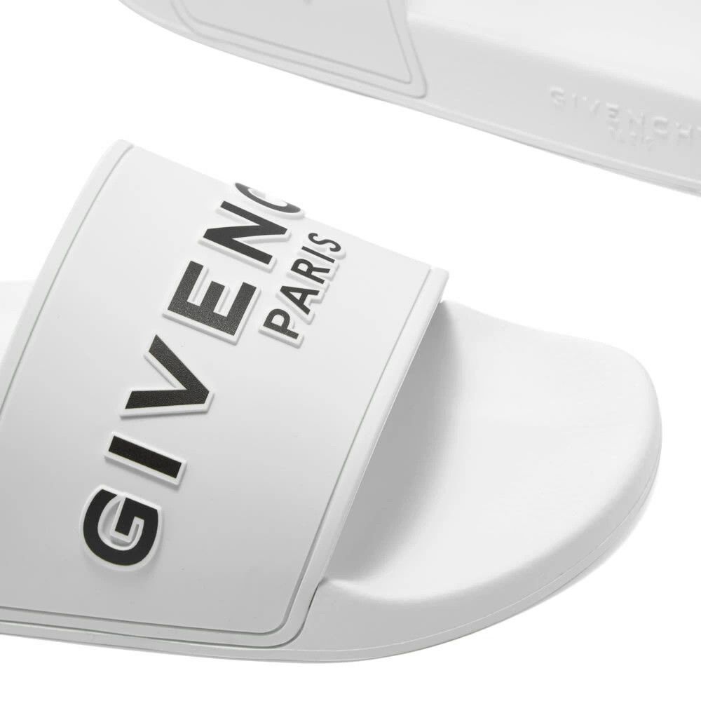 Givenchy o1srvl11e1225 Rubber Slides in White Size US 12 / EU 45 - 4 Thumbnail