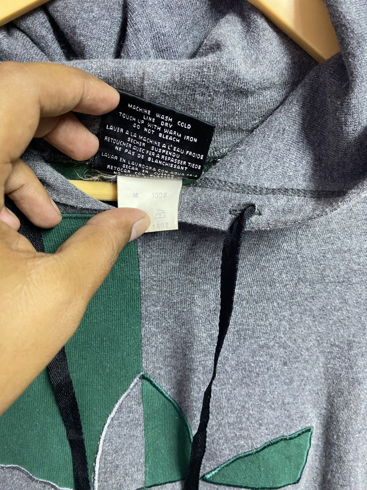 Adidas Vintage Adidas big logo hoodie Size US XXL / EU 58 / 5 - 4 Thumbnail