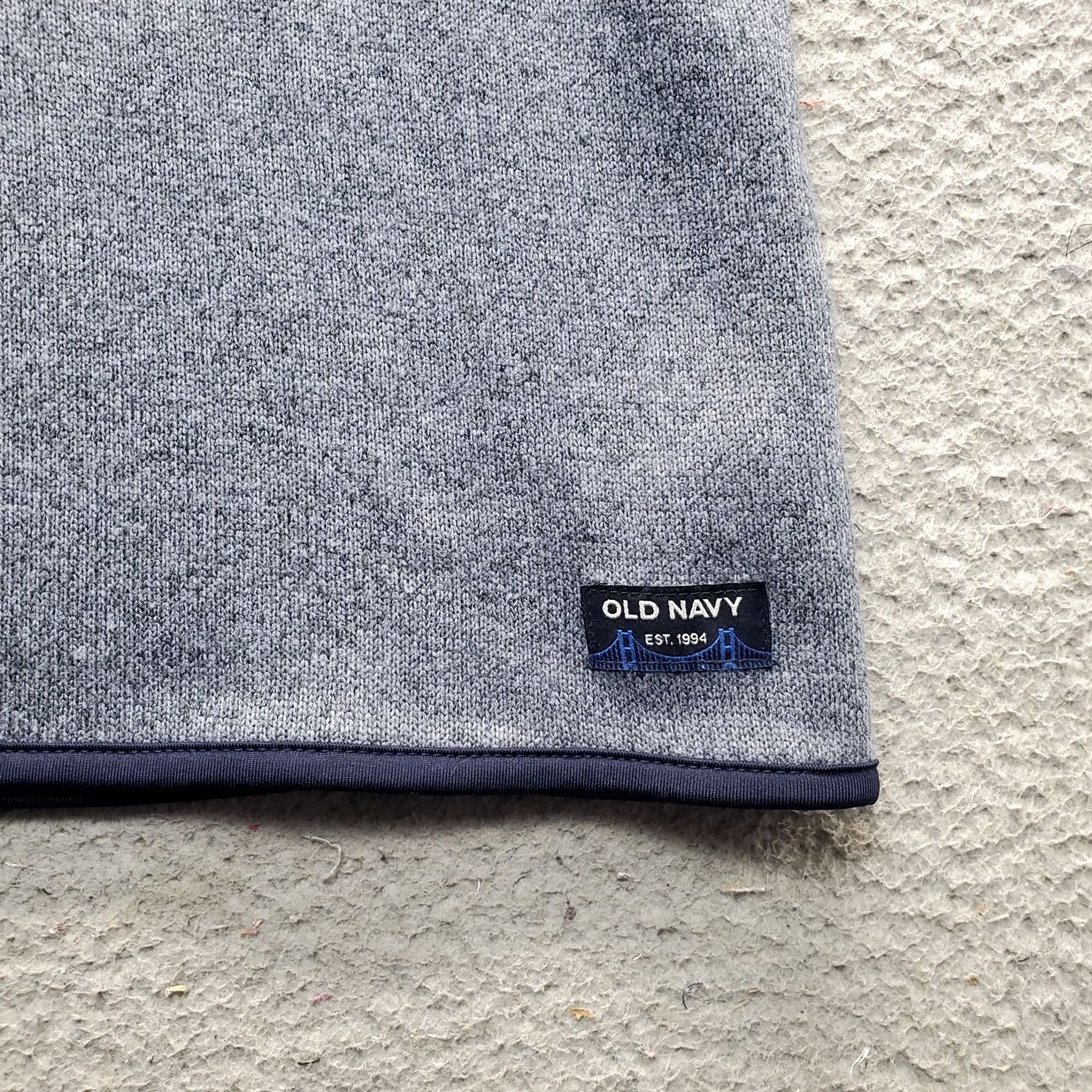Old Navy Old Navy Mens Sweatshirt L Multicolor Fleece Lined 1/4 Zip Logo Patch Long Sleeve Shirt Size US L / EU 52-54 / 3 - 7 Thumbnail