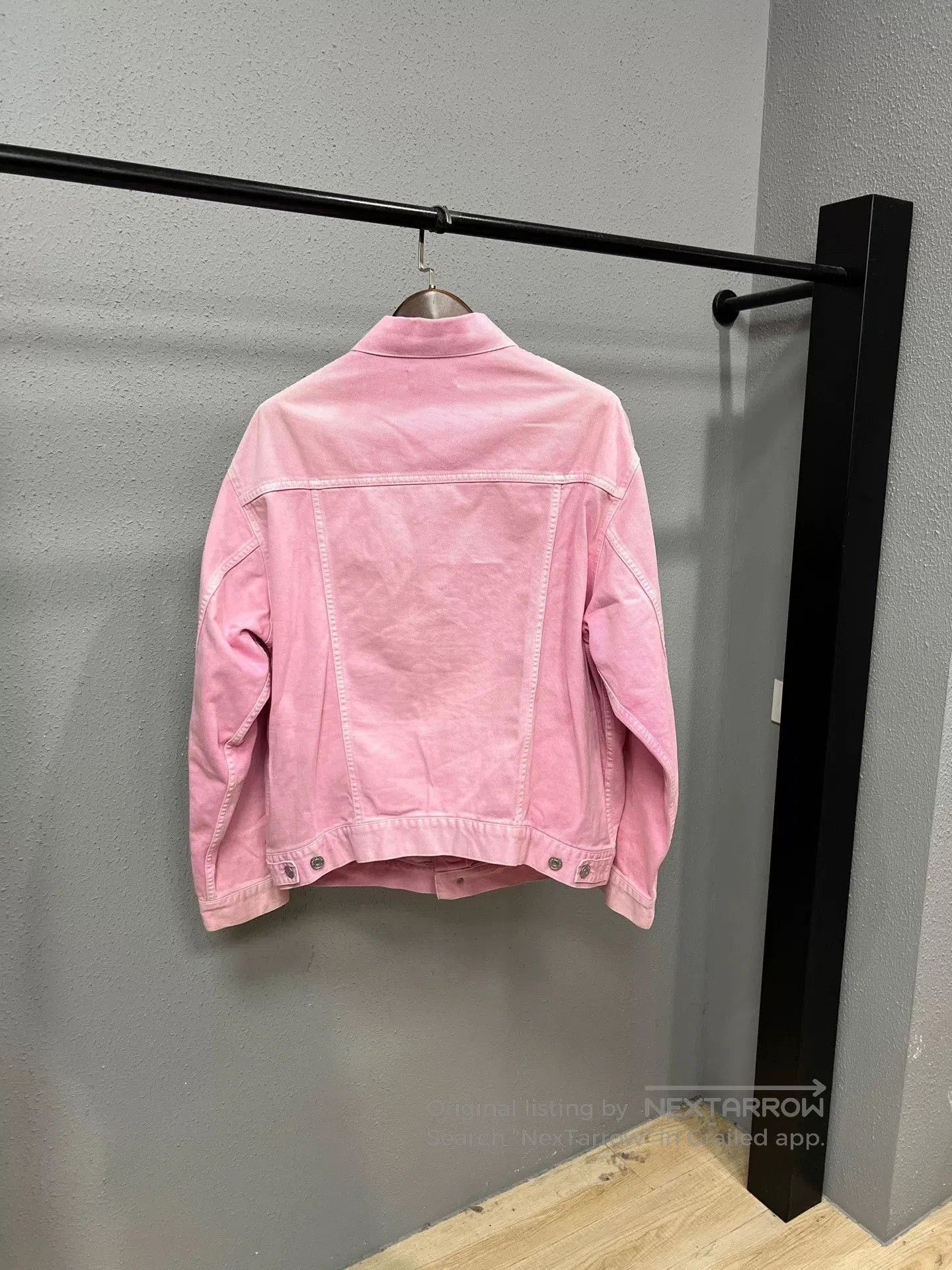 Balenciaga balenciaga pink denim jacket size 36. Size S / US 4 / IT 40 - 2 Thumbnail