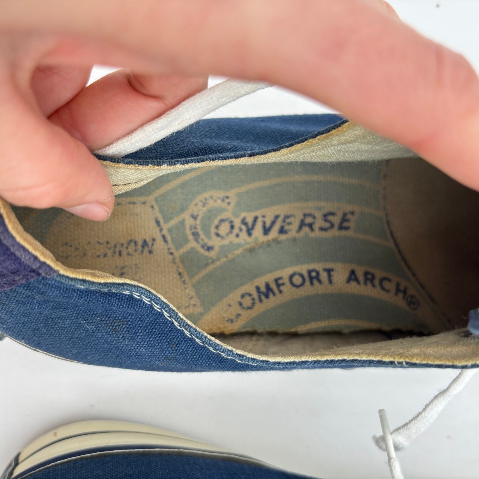 Converse Vintage 50s Converse Chuck Taylor Star Low Blue Shoes 12 Size US 12 / EU 45 - 10 Thumbnail