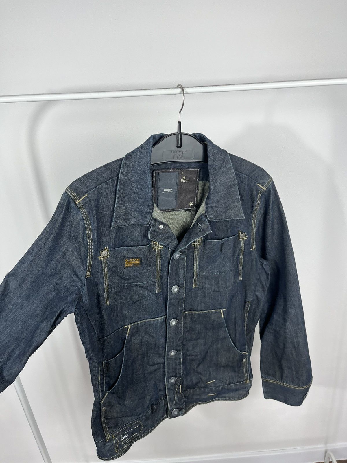 G-Star G Star Raw Denim Multi Pocket Jacket Size L Workwear Size US L / EU 52-54 / 3 - 8 Thumbnail