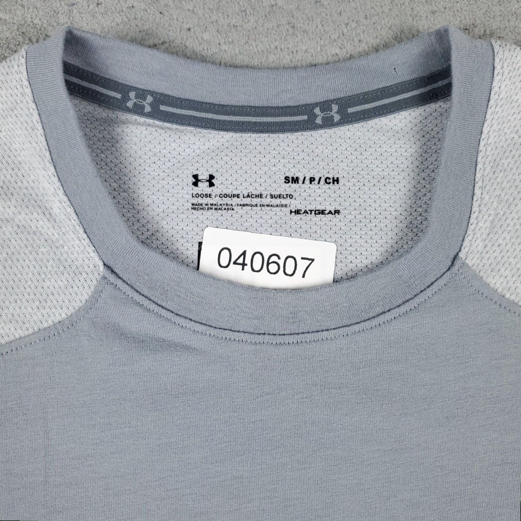 Under Armour Under Armour T Shirt Mens Small Gray HeatGear Active Work Out Short Sleeve Size US S / EU 44-46 / 1 - 2 Thumbnail