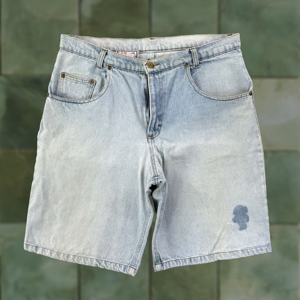 Denime VINTAGE True Fan Shorts Bermuda Men 36 Denim 9” Zip 5-Pocket Relaxed Grunge 90s Blue Mens Size US 36 / EU 52 - 1 Thumbnail