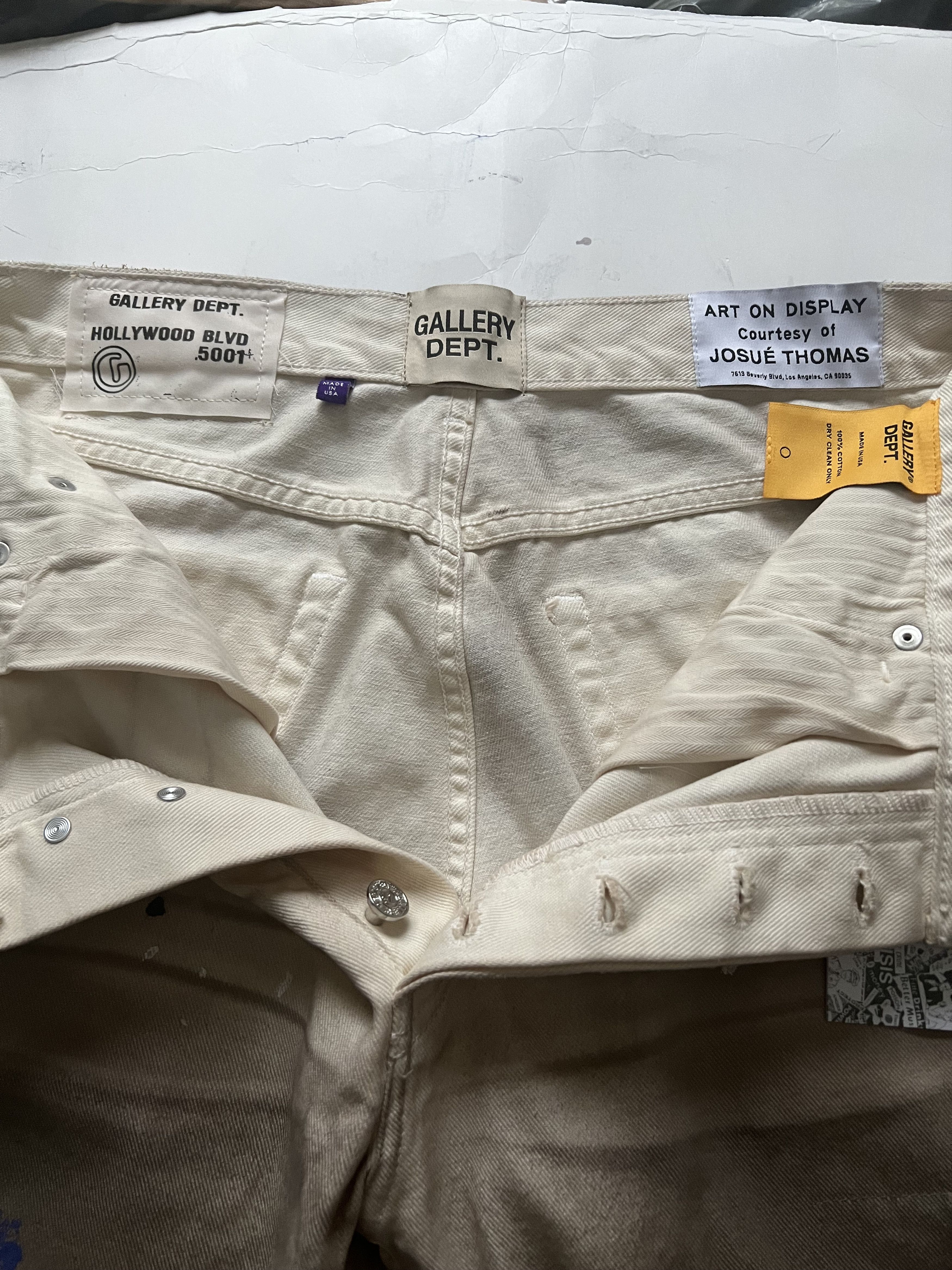 Gallery Dept. Hollywood BLV 5001 Paint-Splattered Distressed Jeans Size US 32 / EU 48 - 18 Thumbnail