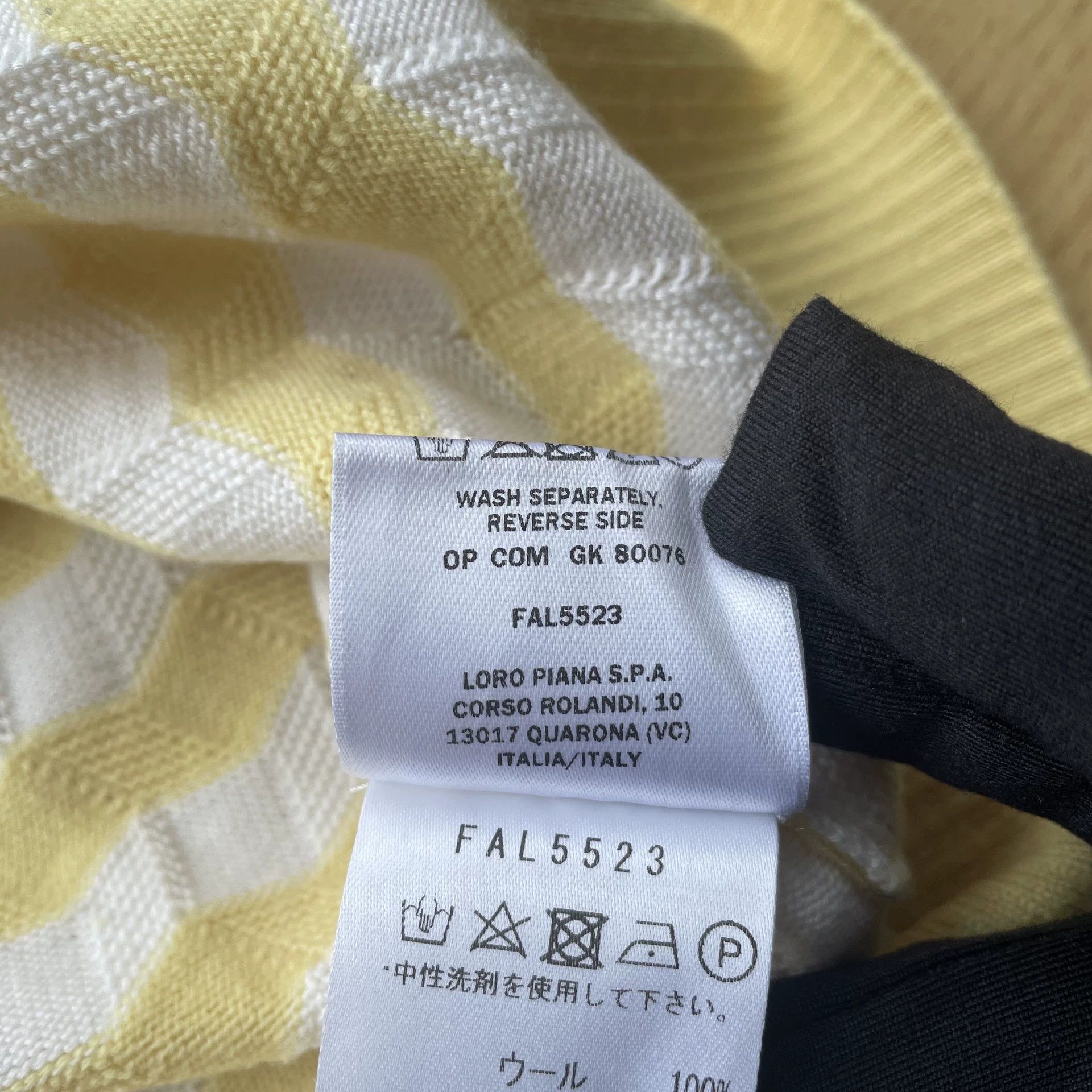 Loro Piana Loro Piana King's Gift Stripe Knit Sweater Wmn's Yellow/White 38 99 Size XS / US 0-2 / IT 36-38 - 7 Thumbnail