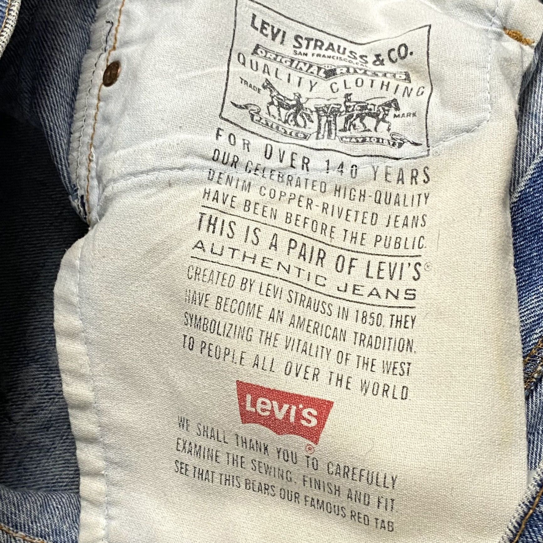 Levi's VINTAGE Levi's 505 Regular Fit Denim Jeans 36X30 Blue Mid Rise Made in USA Mens Size US 36 / EU 52 - 6 Thumbnail