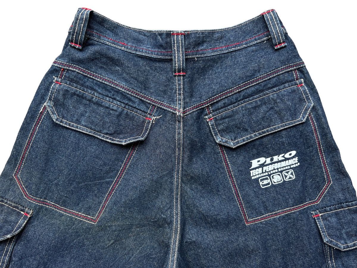 JNCO Piko Baggy Cargo Multipocket Tactical Denim Jeans 28x31 Size US 28 / EU 44 - 8 Thumbnail