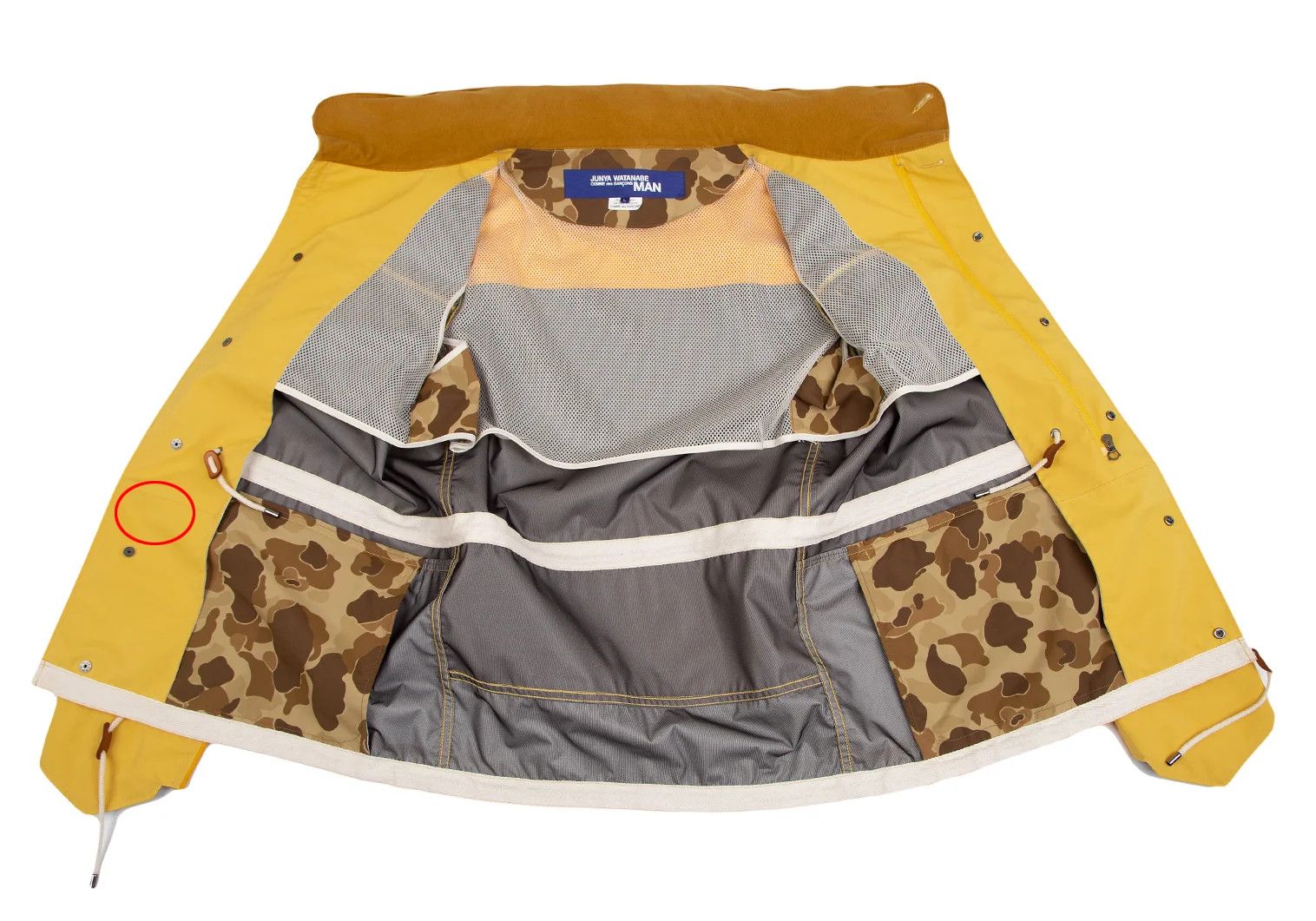 Junya Watanabe Camo Panel Nylon Taffeta Mountain Jacket Yellow L Size US L / EU 52-54 / 3 - 11 Thumbnail