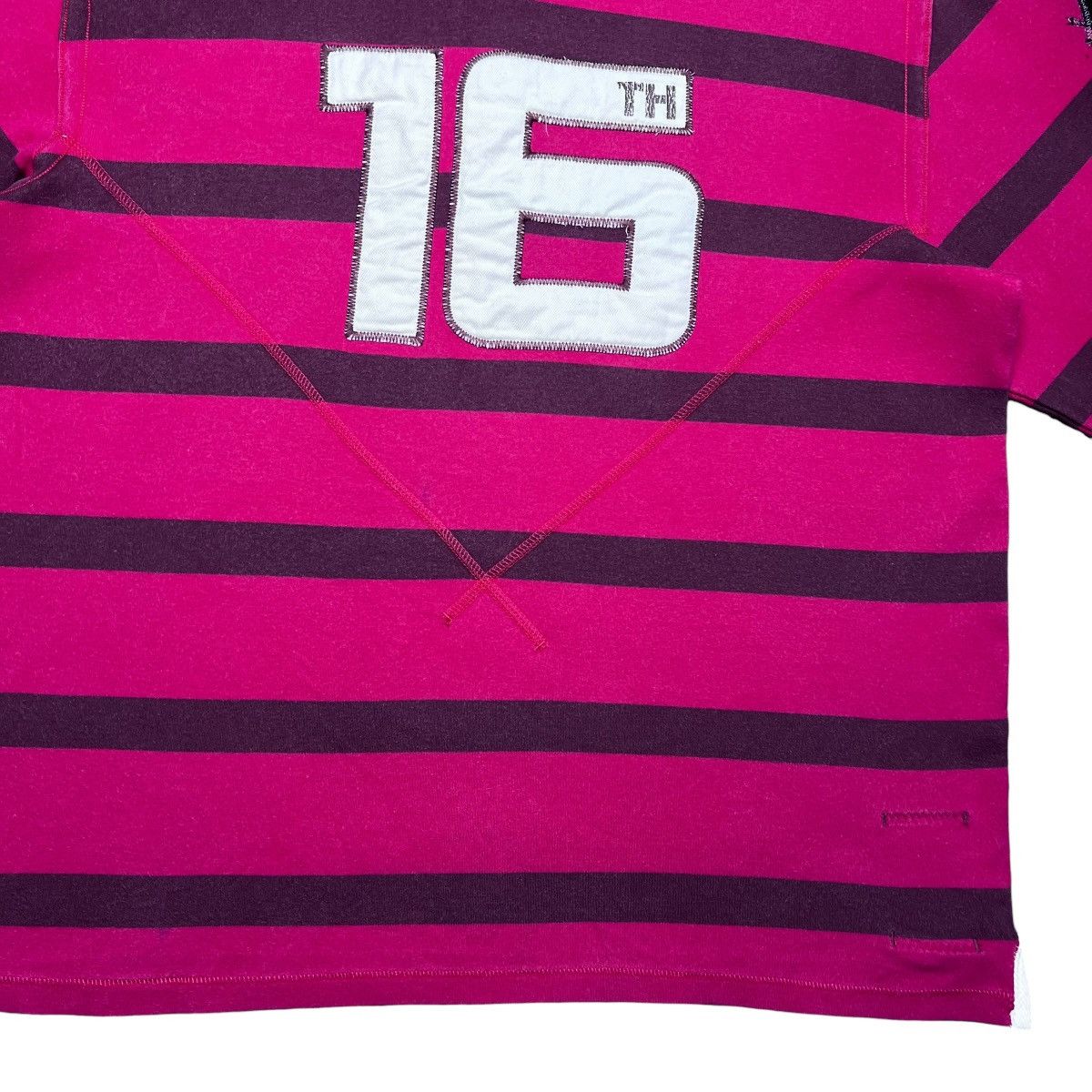Adidas Vtg 2010 Adidas Striped Number 16 Rugby Long Sleeve Shirt Size US L / EU 52-54 / 3 - 13 Thumbnail