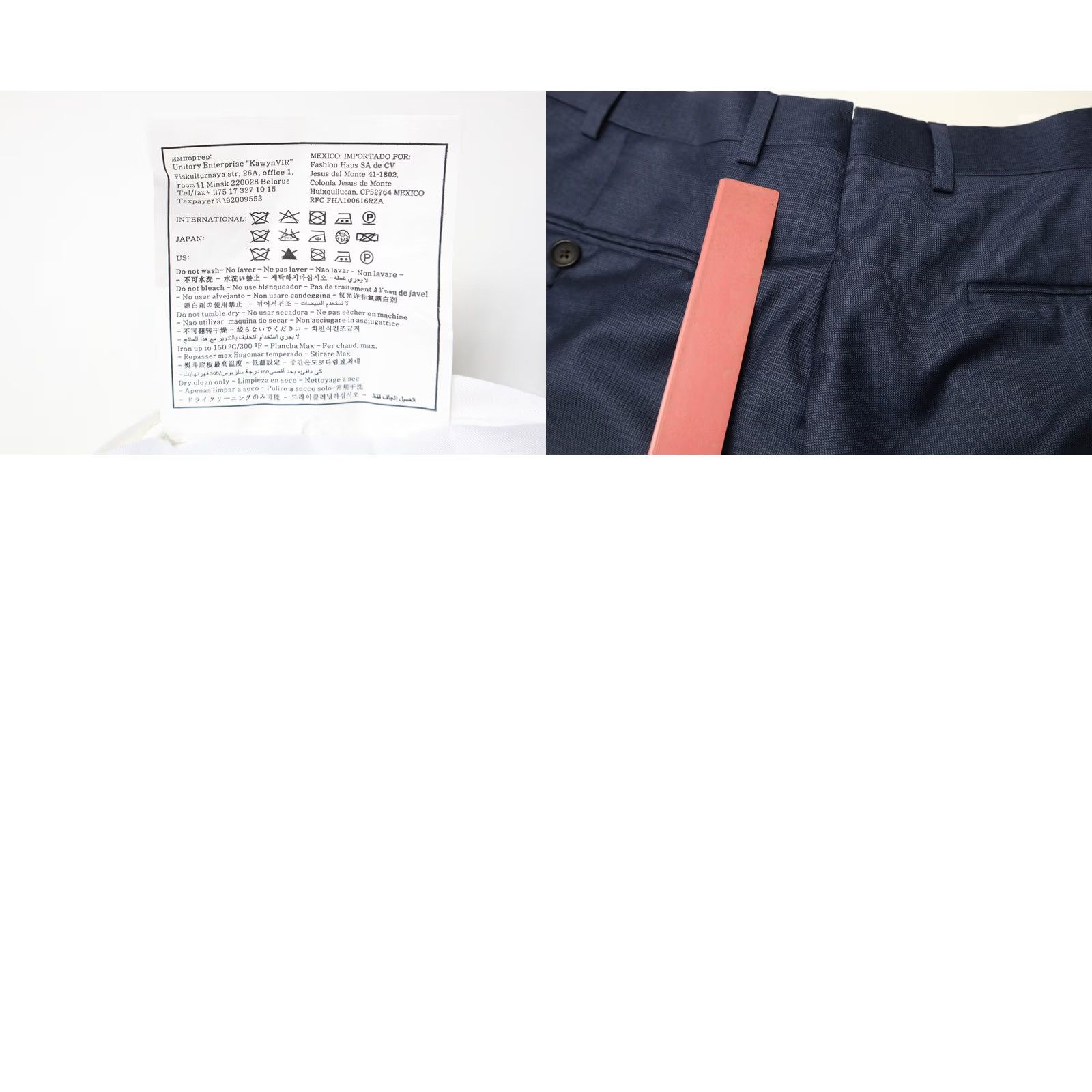 Suitsupply Suitsupply Suit Mens UK 42 Sienna Trousers Men Navy Pure Wool Zip Fly Pleated Size US 42 / EU 58 - 8 Thumbnail