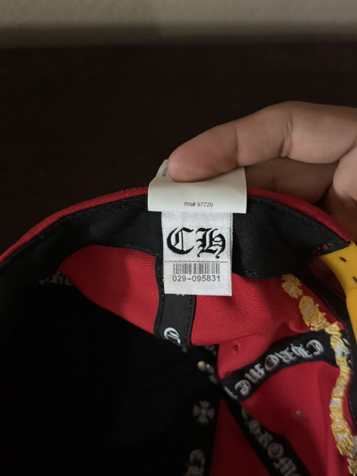 Chrome Hearts Chrome Hearts Red & Yellow Baseball Cap Size ONE SIZE - 9 Thumbnail