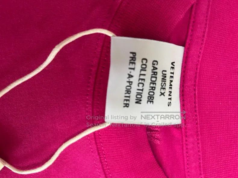 Vetements VETEMENTS Gradient Pink Letter Short Sleeve Size US XS / EU 42 / 0 - 3 Thumbnail