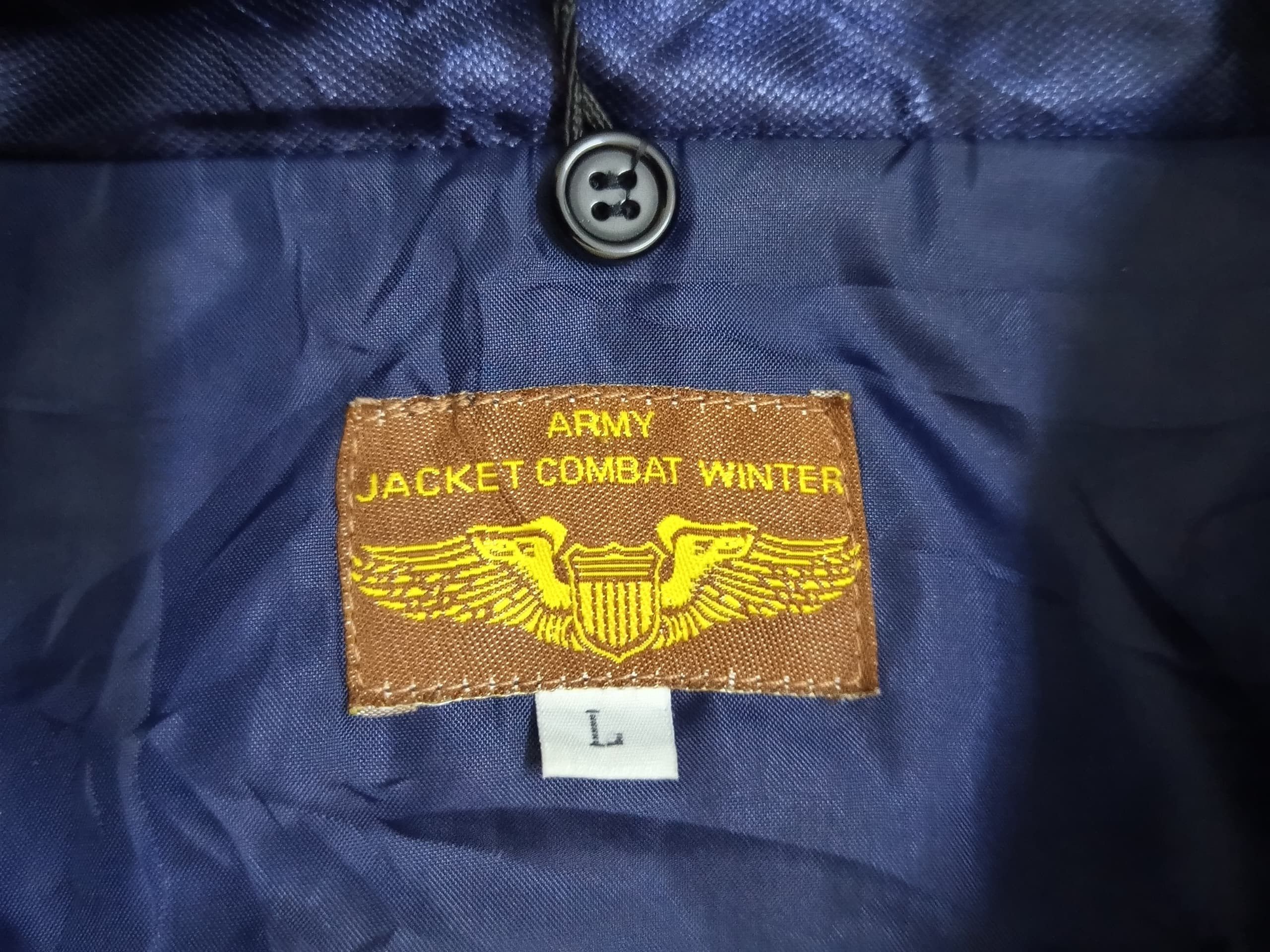 Vintage Army Jacket Combat Winter Size US L / EU 52-54 / 3 - 3 Thumbnail