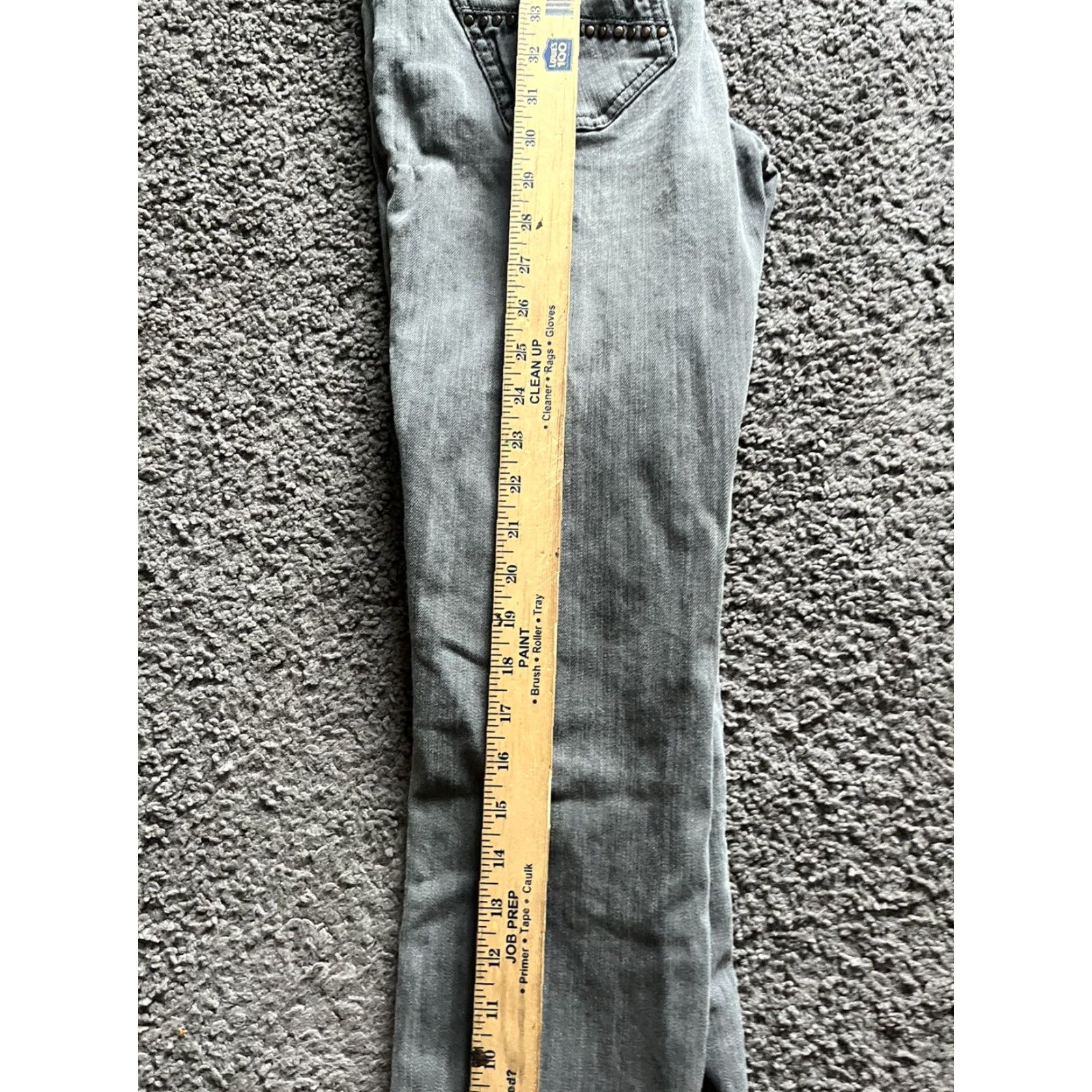 Kenneth Cole VINTAGE Kenneth Cole New York Women's Jeans Skinny Leg Regular Low Rise Gray Wash Stretch 26 Size Size 26" / US 2 / IT 38 - 7 Thumbnail