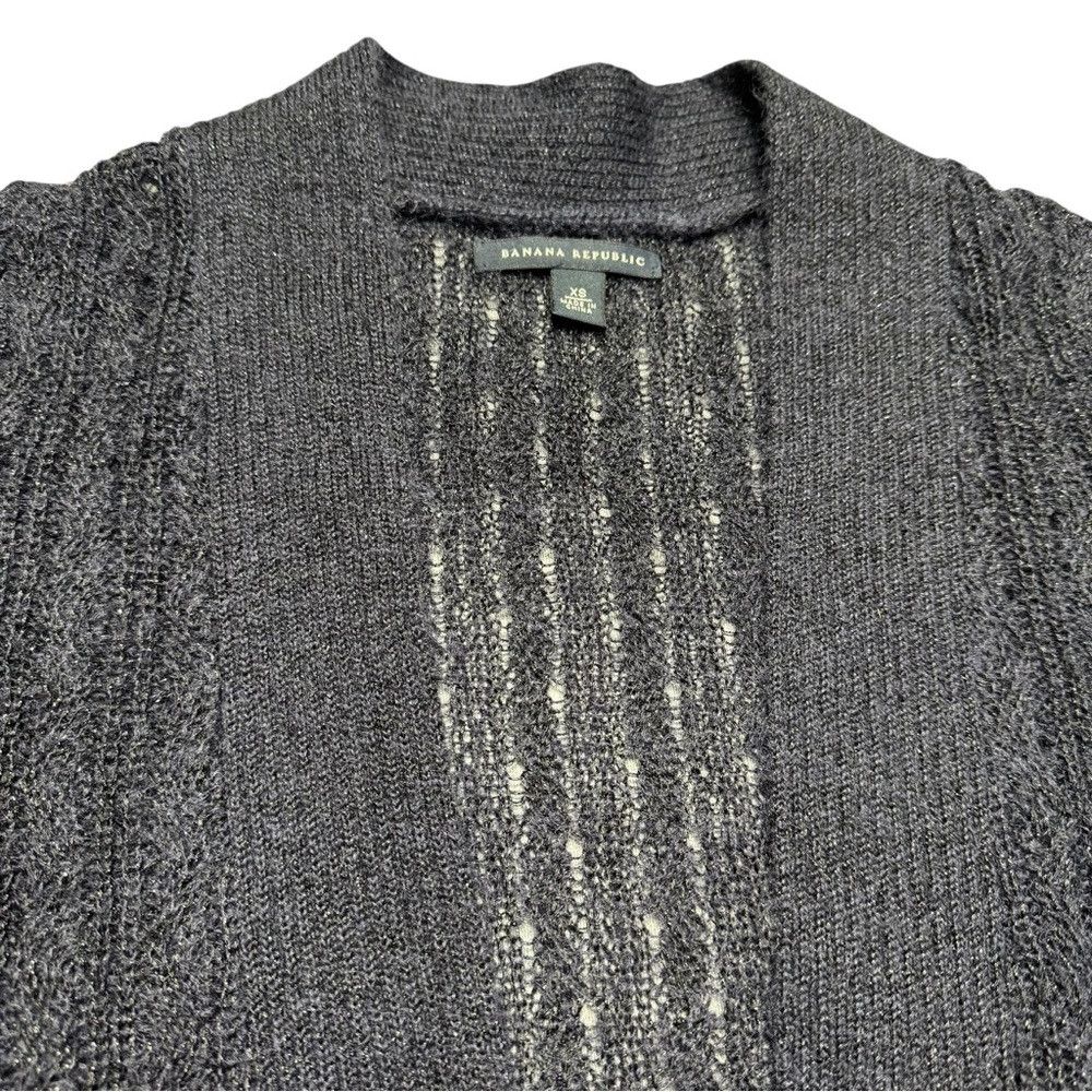Banana Republic Banana Republic Fine Knit OPen Front Dark Grey Cardigan Siz Size XS / US 0-2 / IT 36-38 - 9 Thumbnail