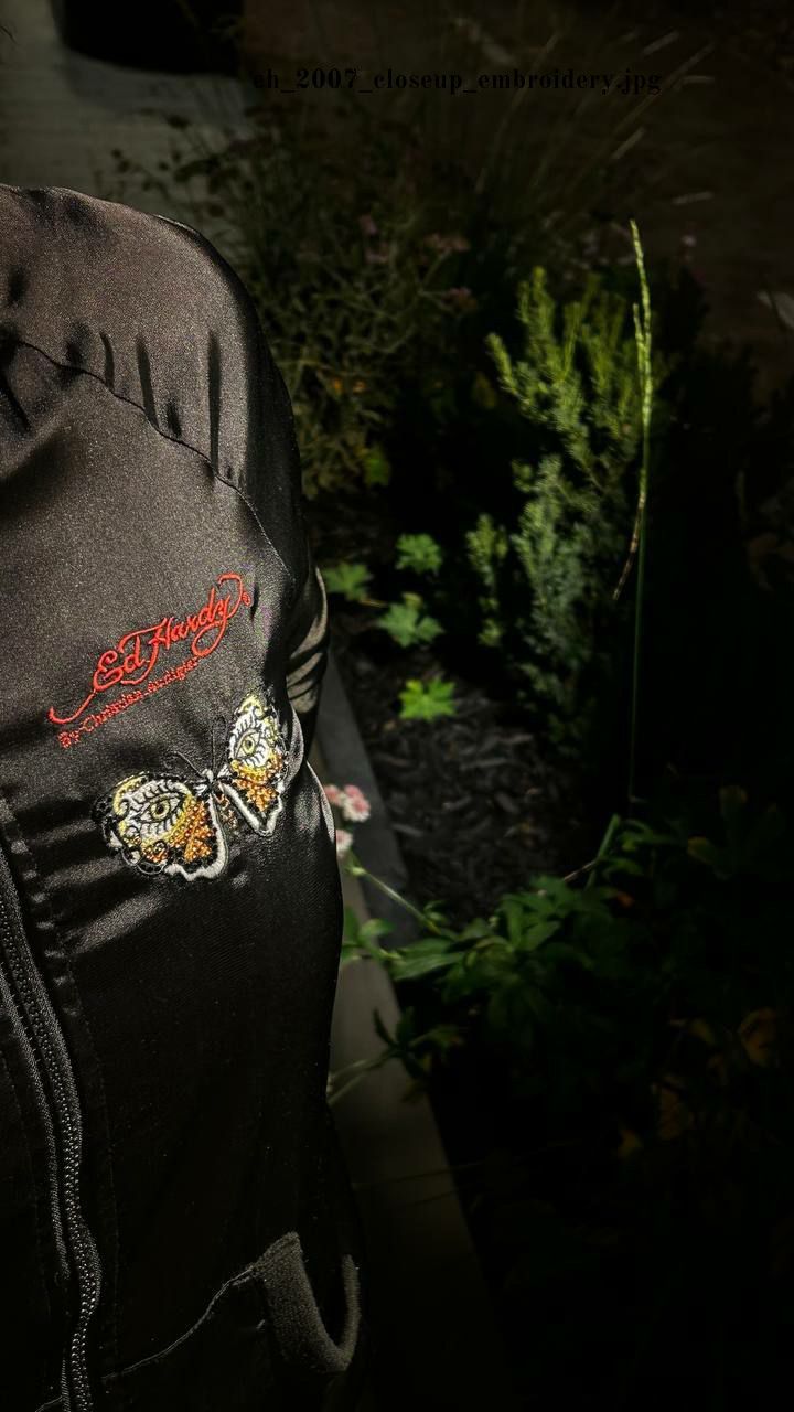 Christian Audigier Ed Hardy 2007 Satin Bomber Tiger Japan Women Archive Size S / US 4 / IT 40 - 2 Thumbnail