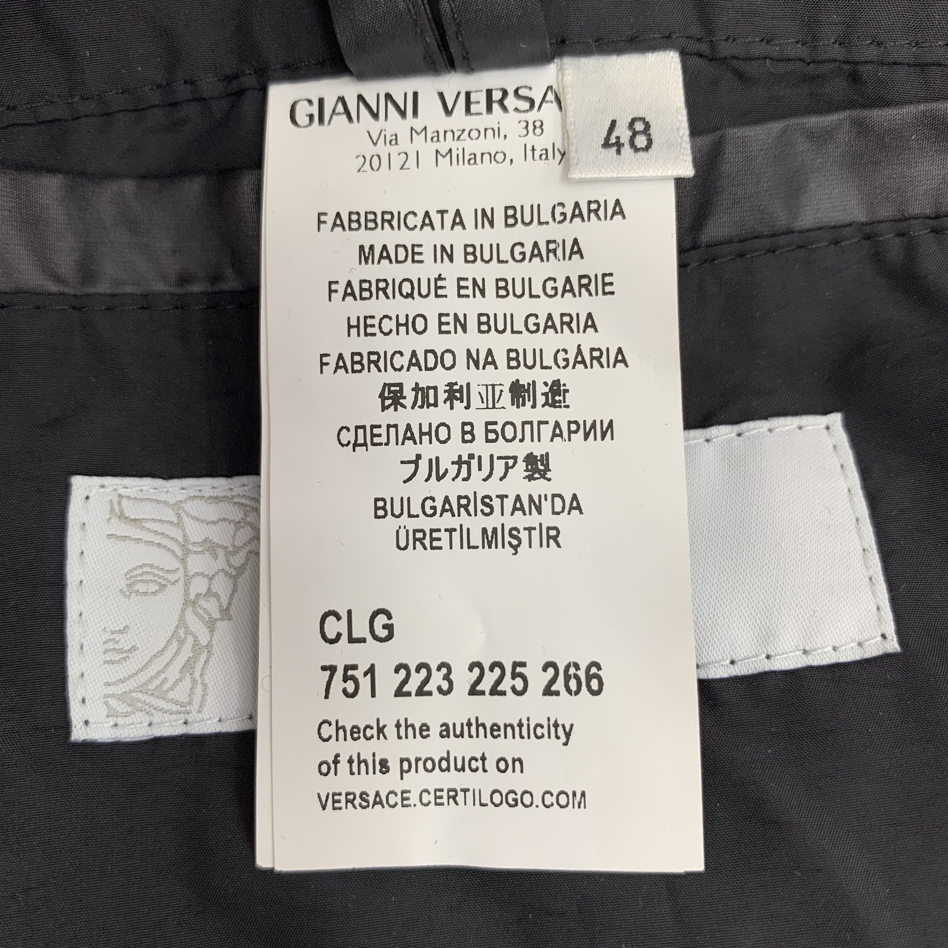 Versace Versace Logo Jacket Black (48) Size US M / EU 48-50 / 2 - 7 Thumbnail