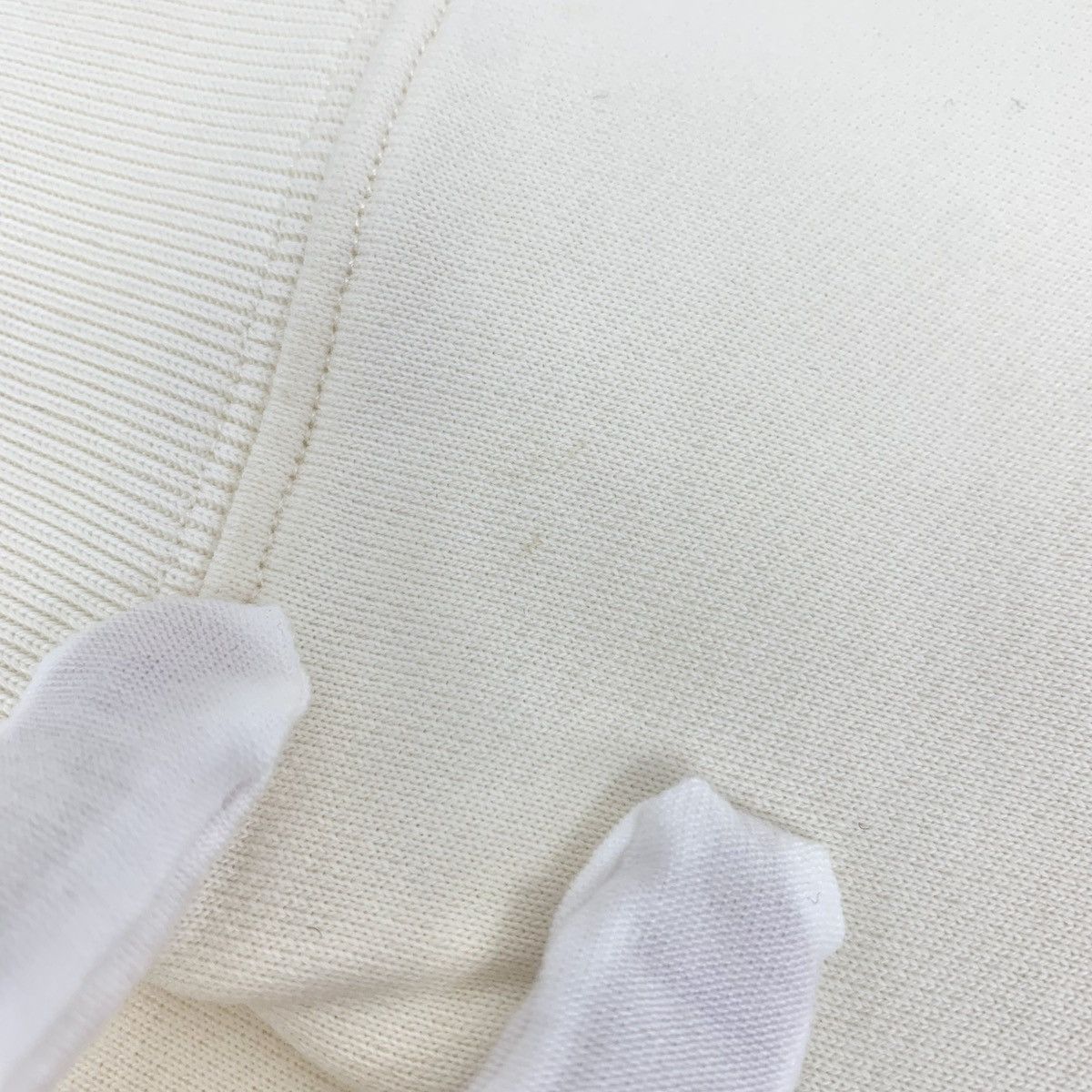 Loewe Loewe Beige Logo Leather Patch Hooded Sweatshirt K26WX Size US S / EU 44-46 / 1 - 8 Thumbnail
