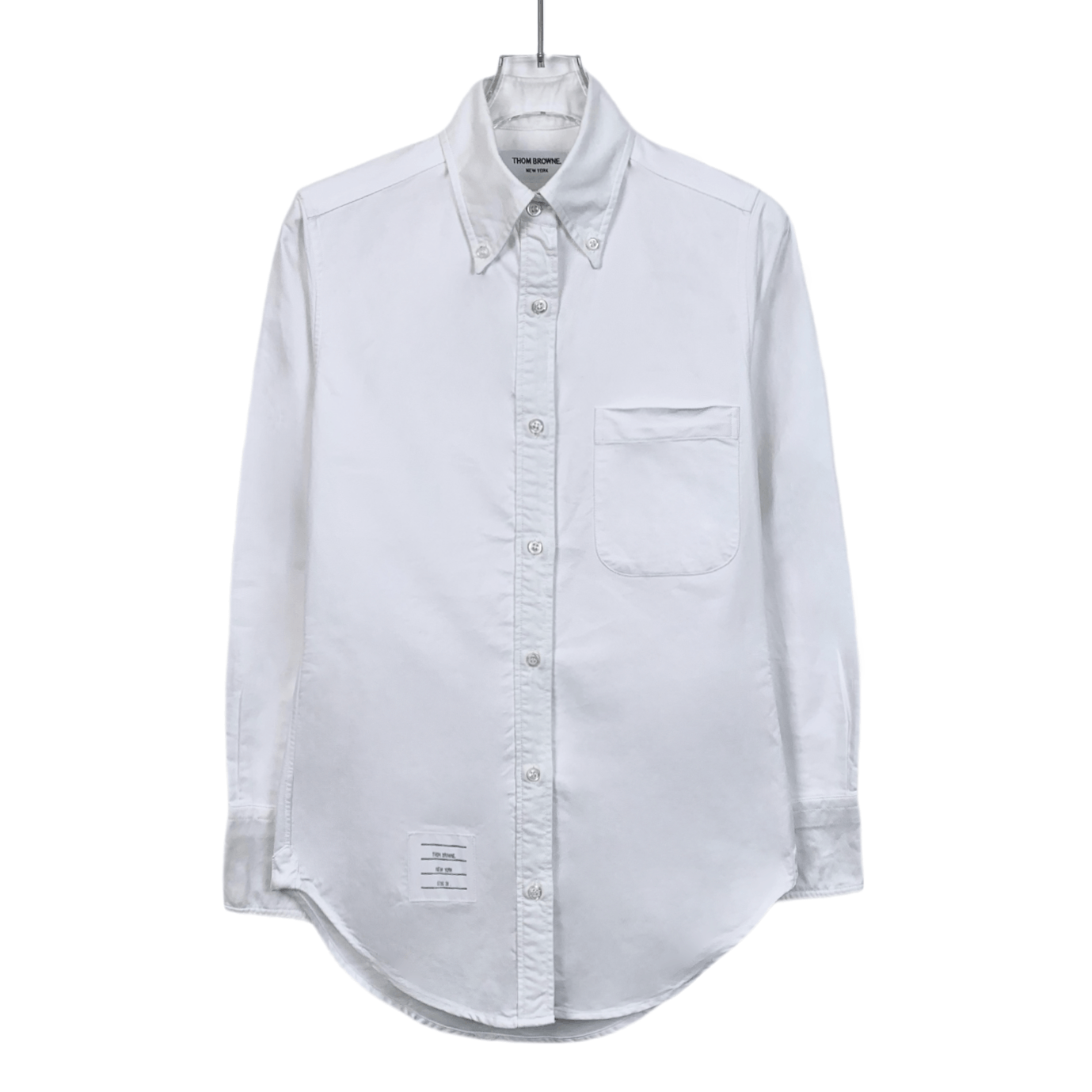 Thom Browne Thom Browne White Cotton Collared Shirt (Size S) Size S / US 4 / IT 40 - 1 Thumbnail