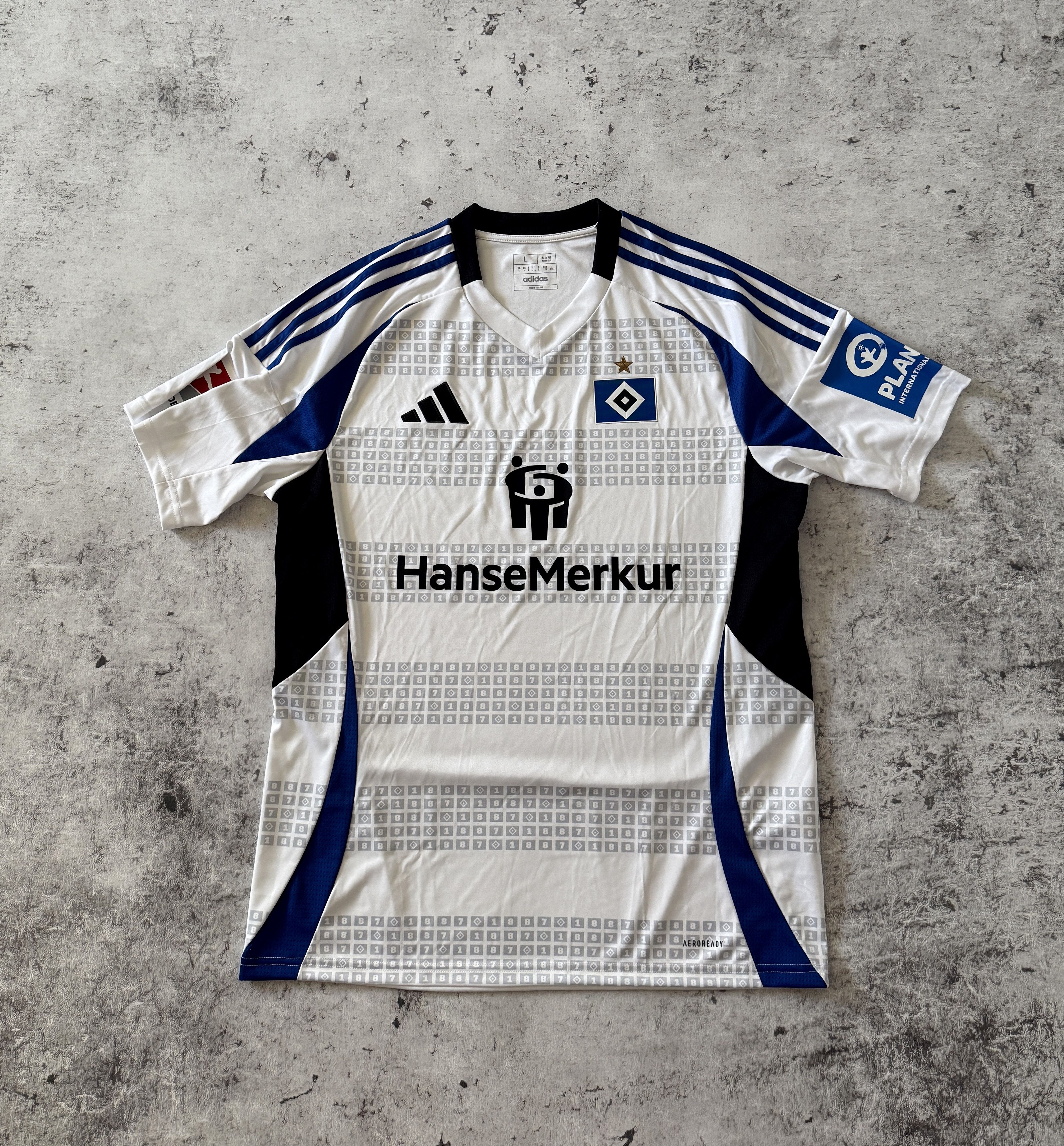 Adidas Hamburg 24-25 Home Kit SHIRT JERSEY ADIDAS RARE IP2175 L Size US L / EU 52-54 / 3 - 1 Thumbnail