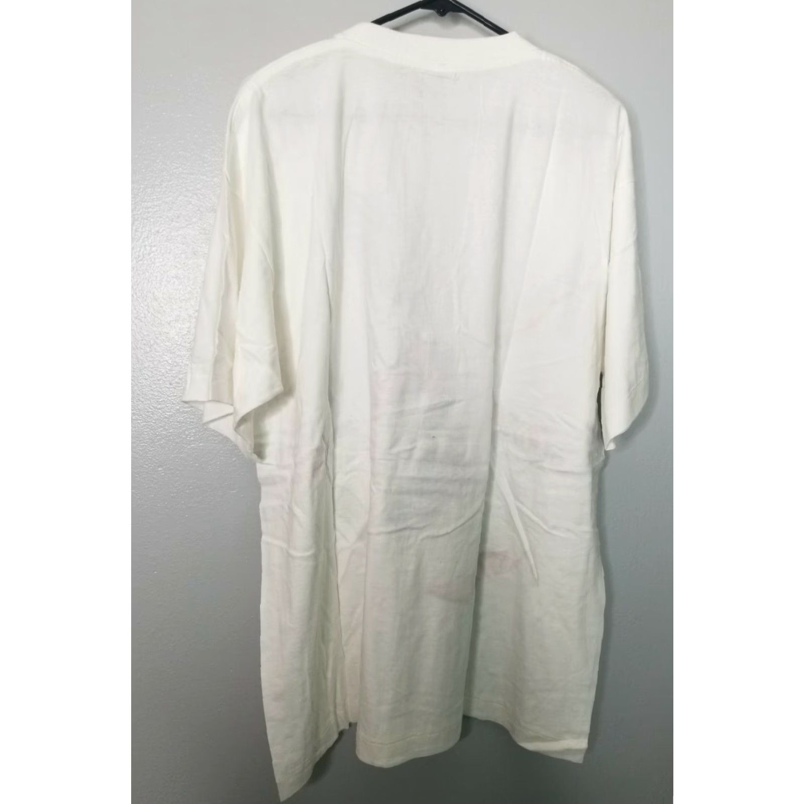Vintage Vtg 80s Pro Ace Glitter T-Shirt XL Mens White Cotton Short Sleeve Crew Neck Graphic Print 1990s? Wait. Size US XL / EU 56 / 4 - 3 Thumbnail