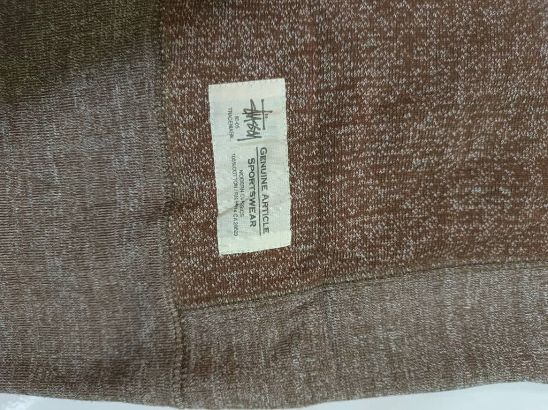 Japanese Brand × Stussy Stussy Crewneck Sweatshirt Knitted Brown Size US M / EU 48-50 / 2 - 7 Thumbnail