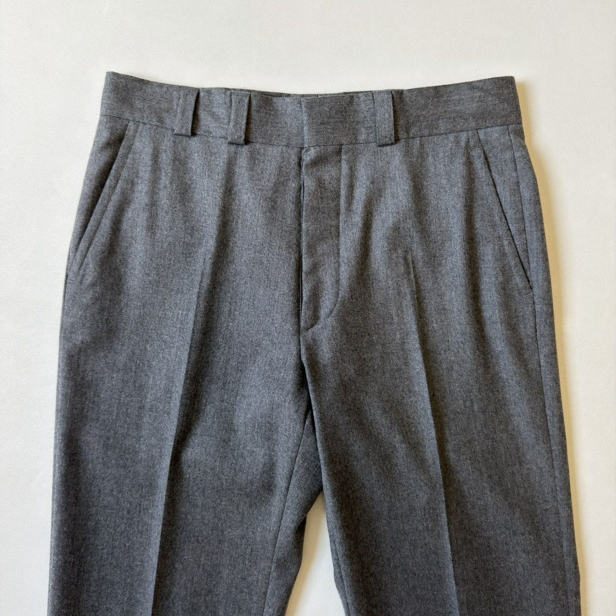 Maison Margiela A/W 07 Straight Leg Gray Wool Trousers Size US 32 / EU 48 - 4 Thumbnail