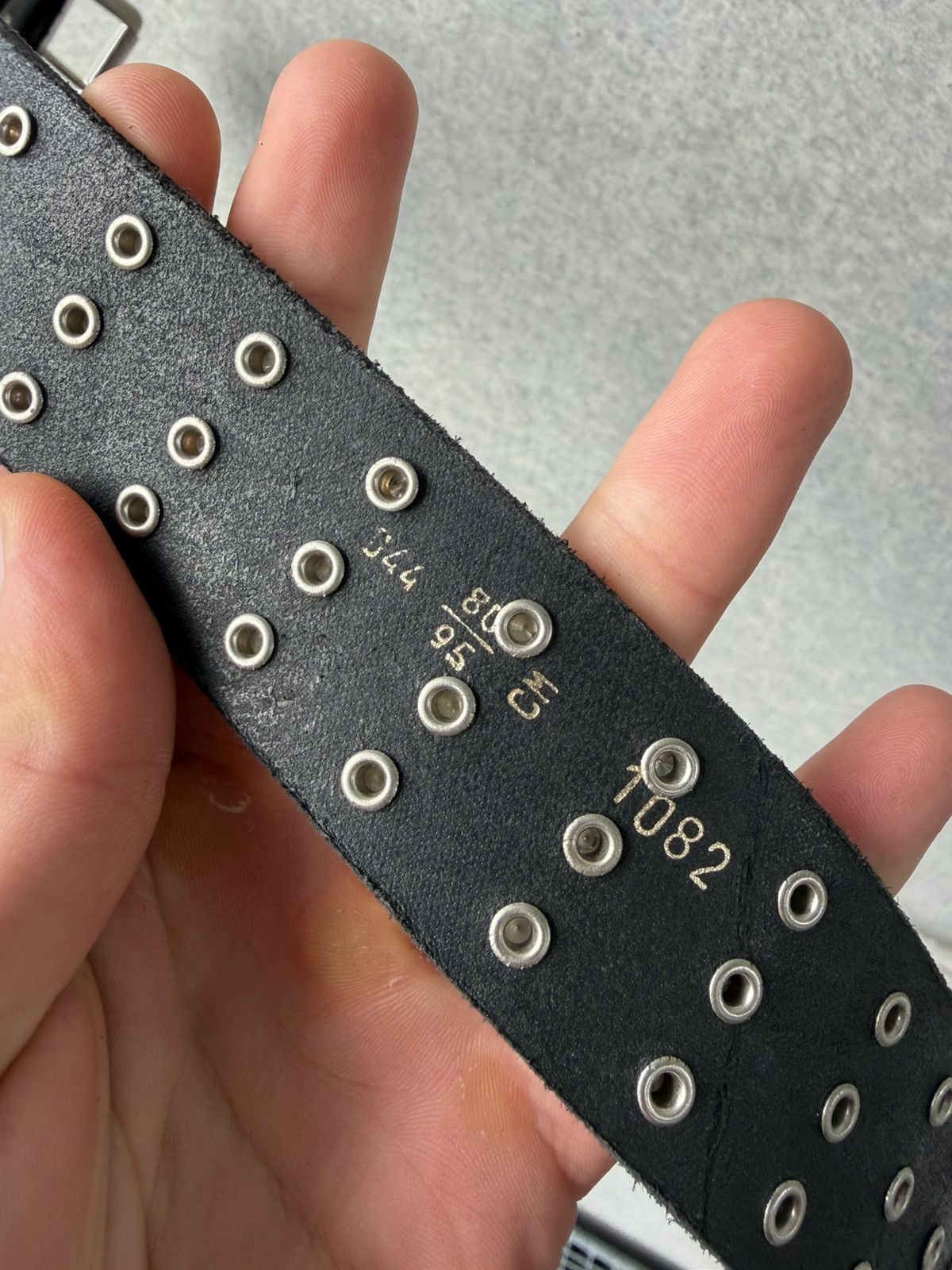 Vintage Avant-garde Spikes Leather Belt Size ONE SIZE - 10 Thumbnail