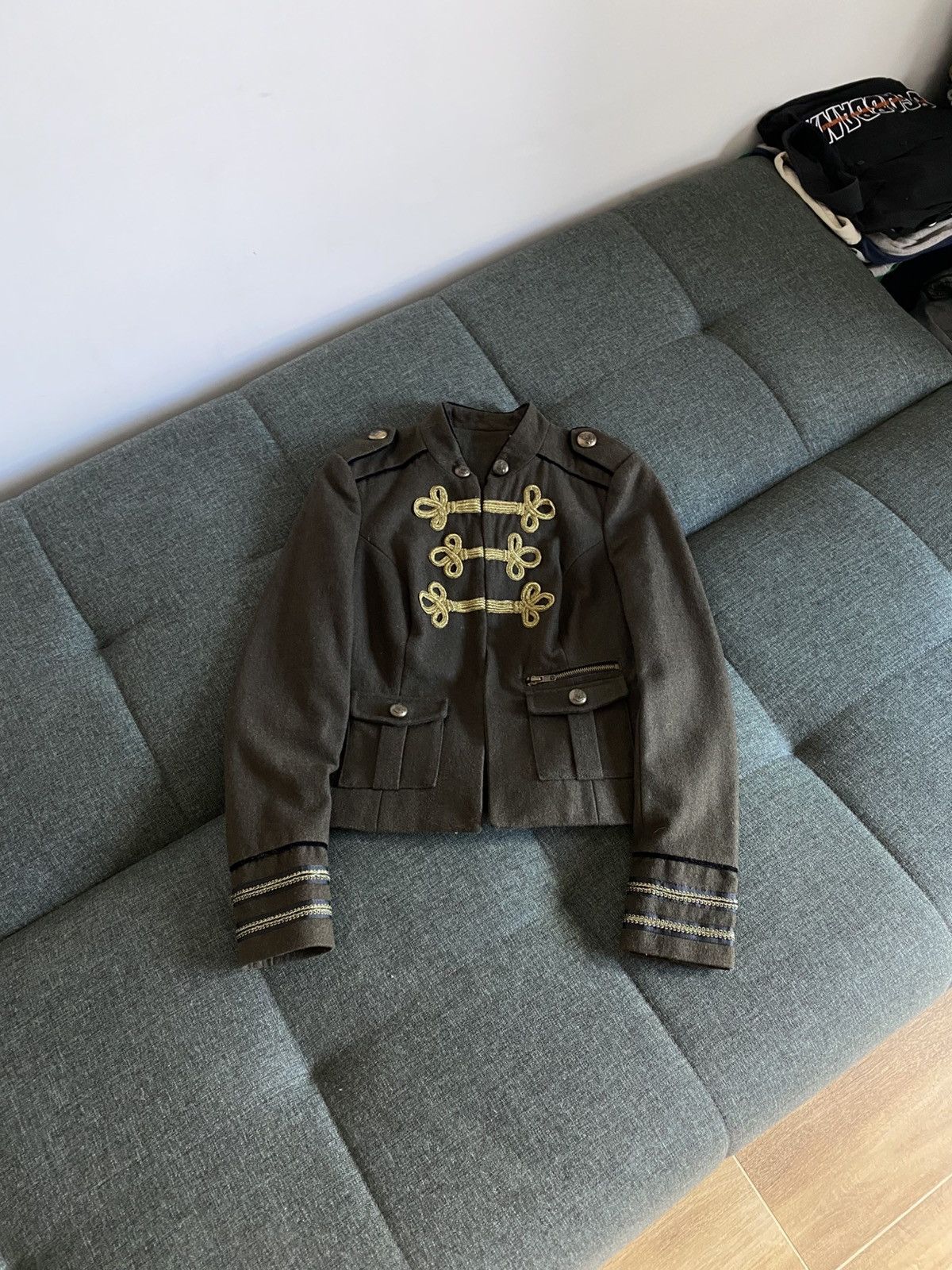 Hysteric Glamour Vintage Avant Garde Military Napoleon Jacket Y2K Wool Hype Size S / US 4 / IT 40 - 1 Thumbnail